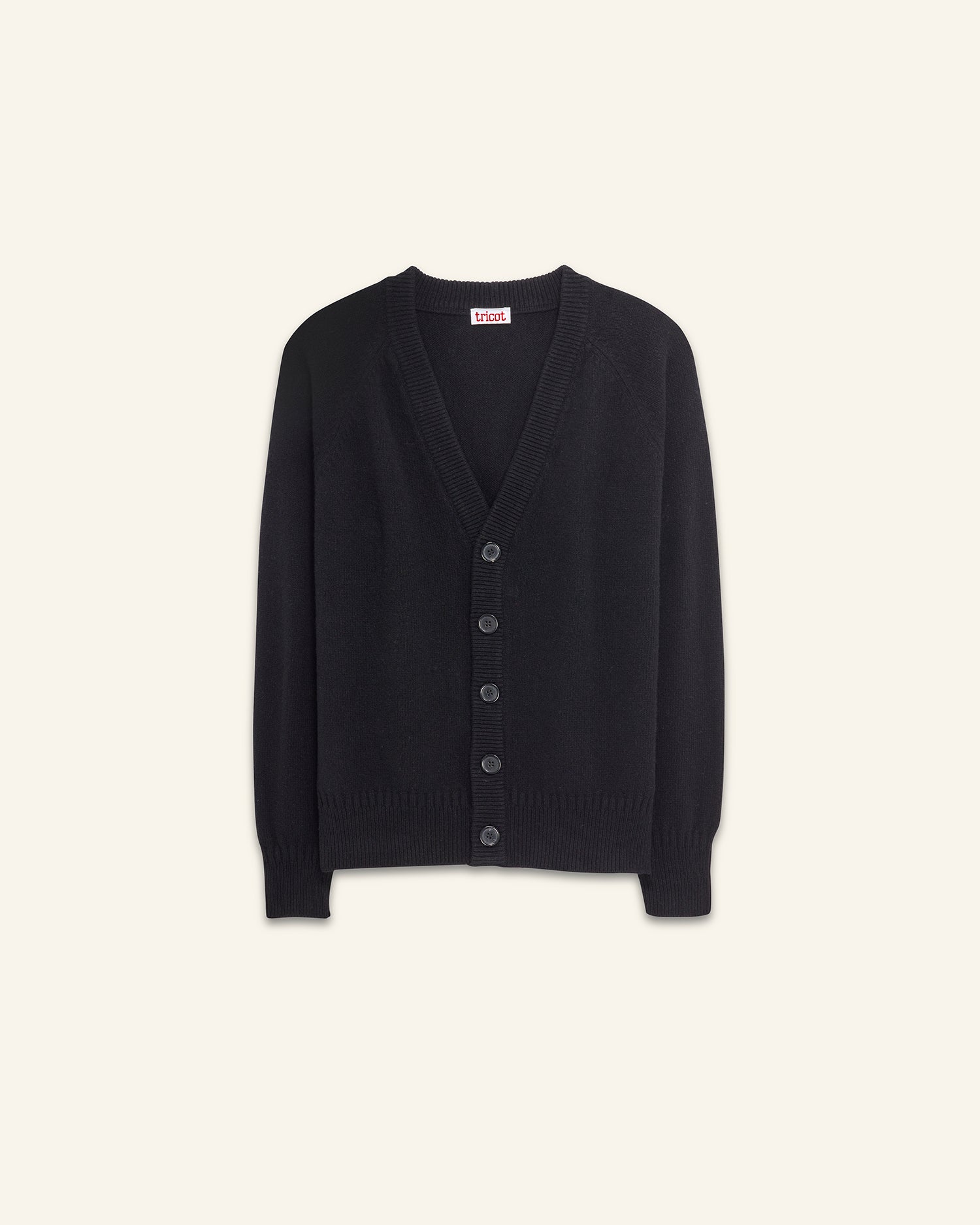 Black Women's Cashmere Cardigan