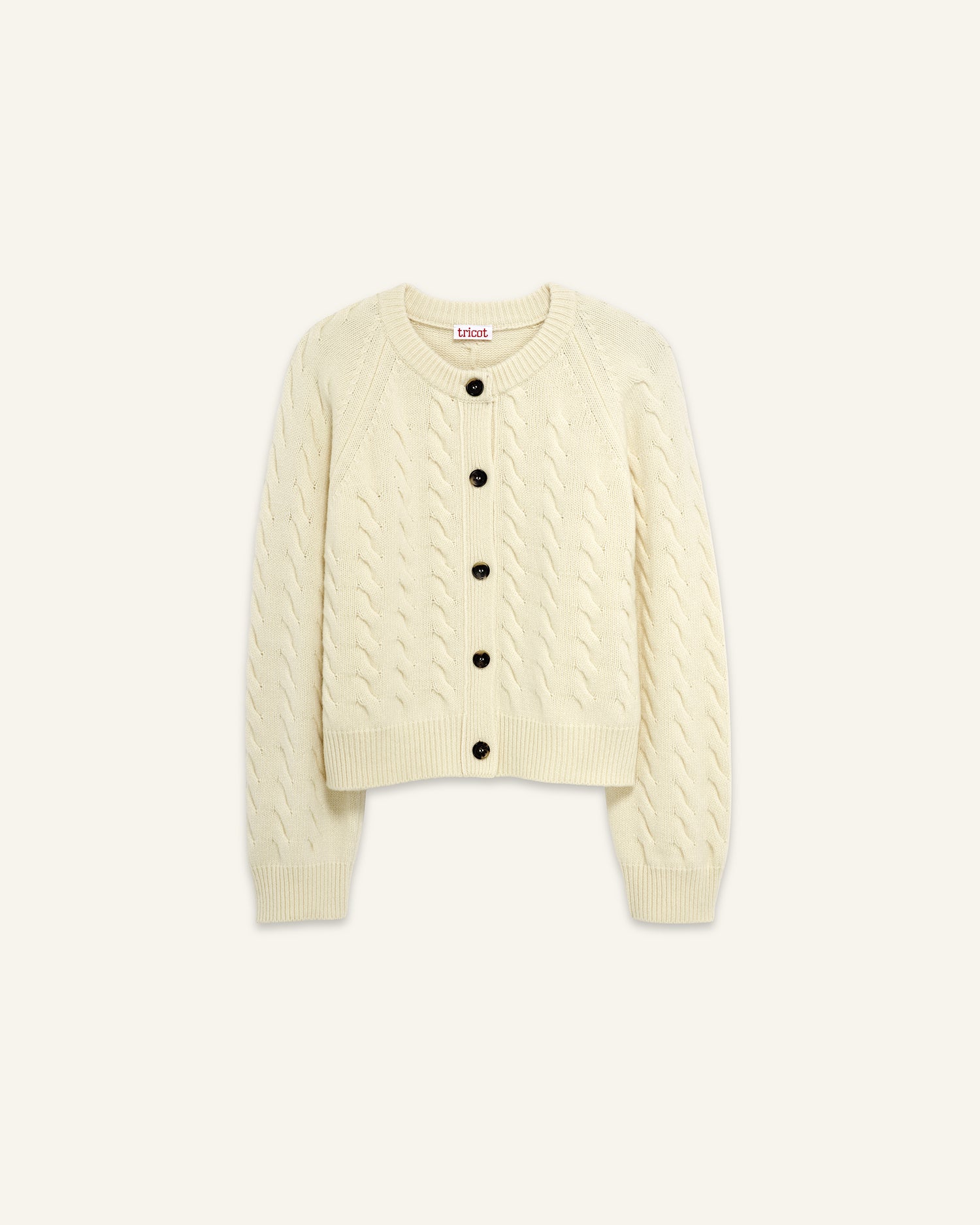 Cardigan torsadé Blanc Femme