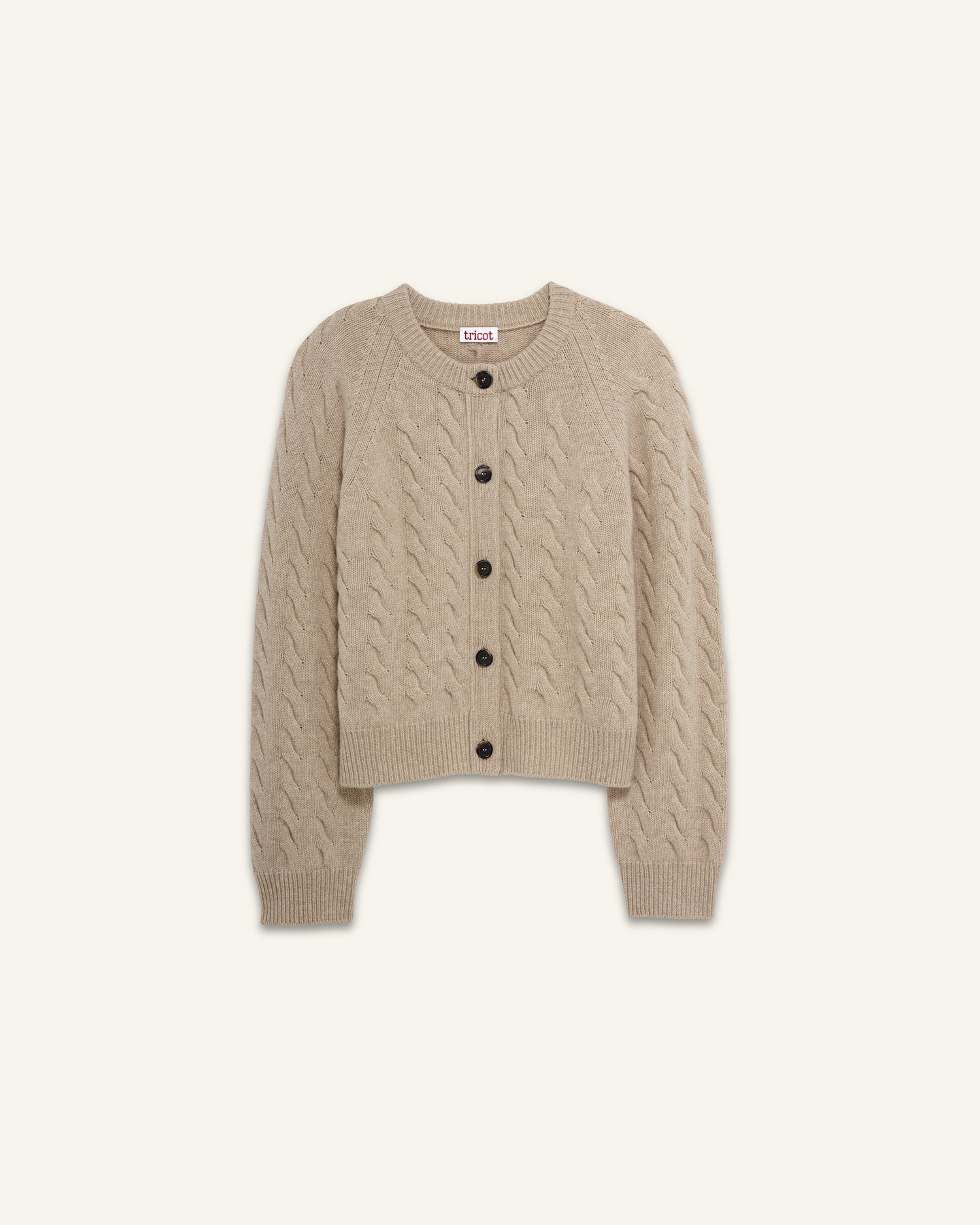 Cardigan torsadé Sable Femme