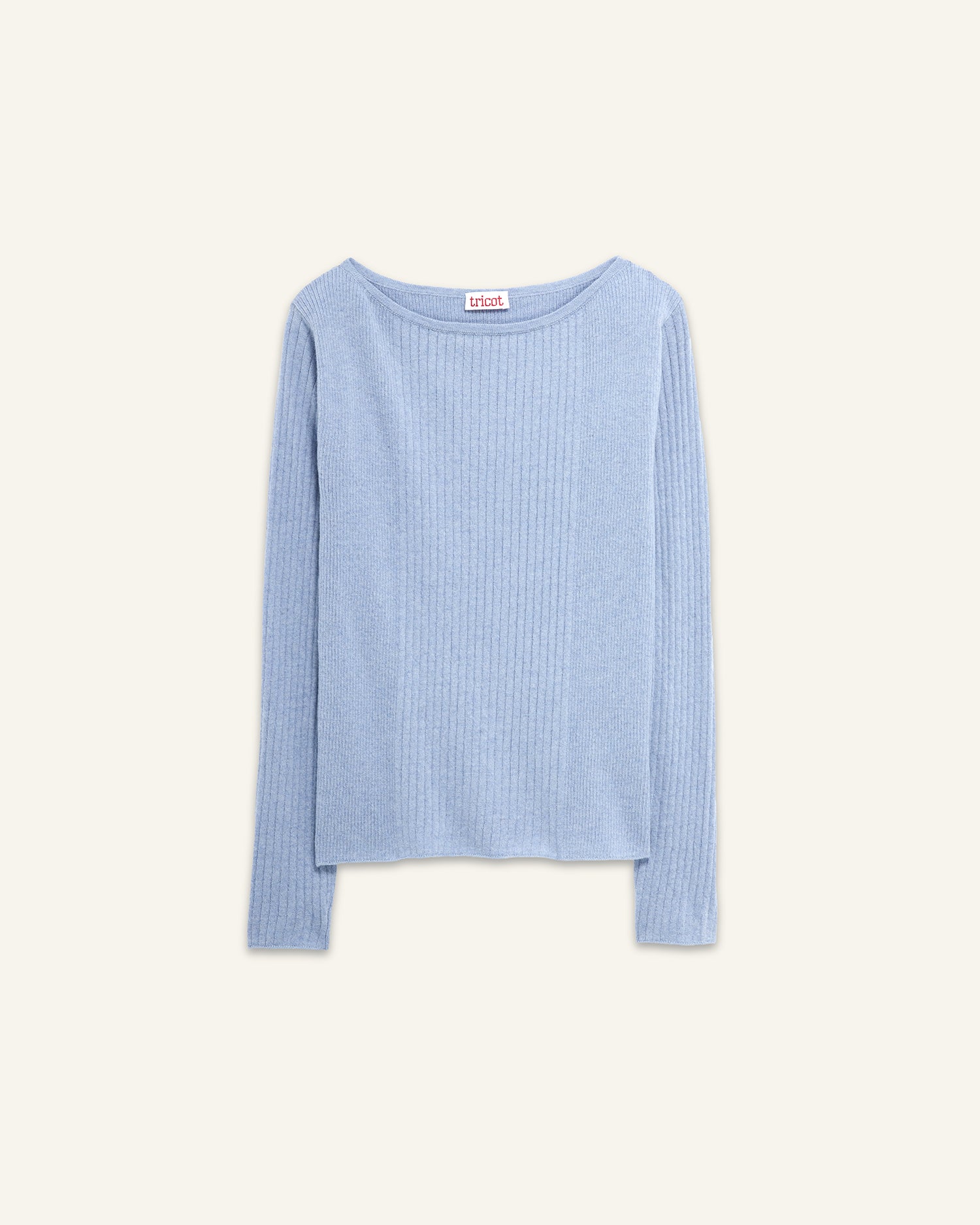 Women's Sky Blue Boat Neck