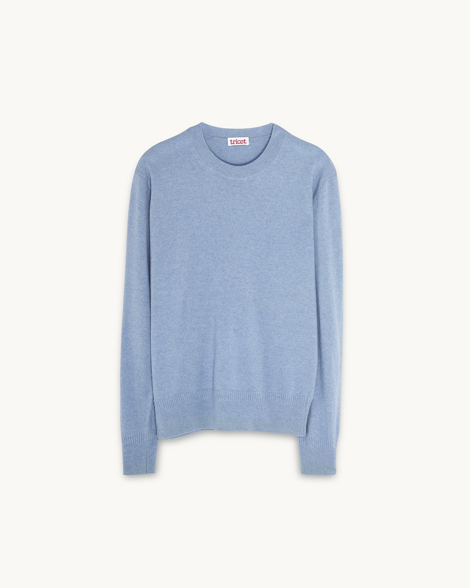 Women's sky blue light cashmere crewneck