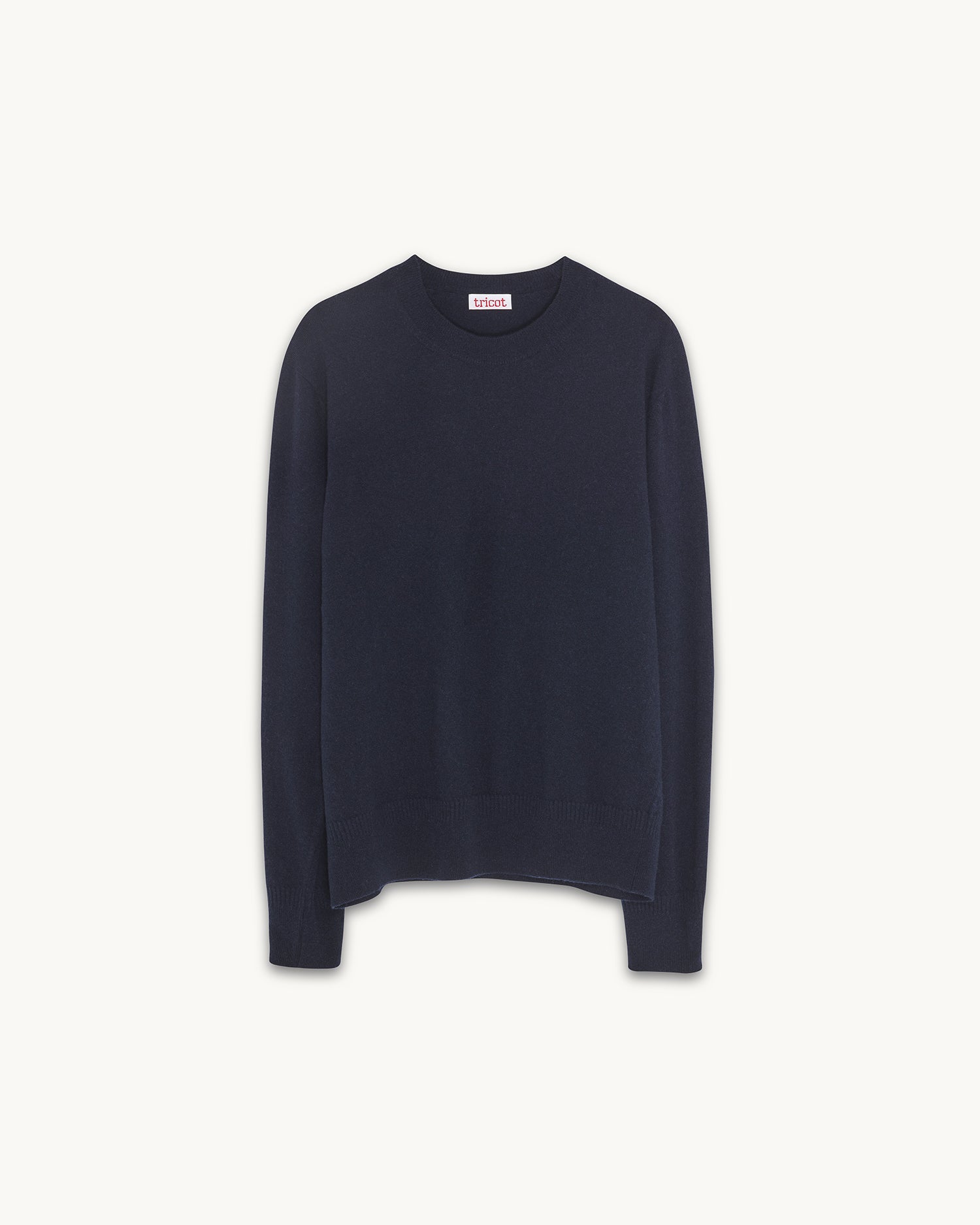 Women's Dark navy lightweight cashmere crewneck