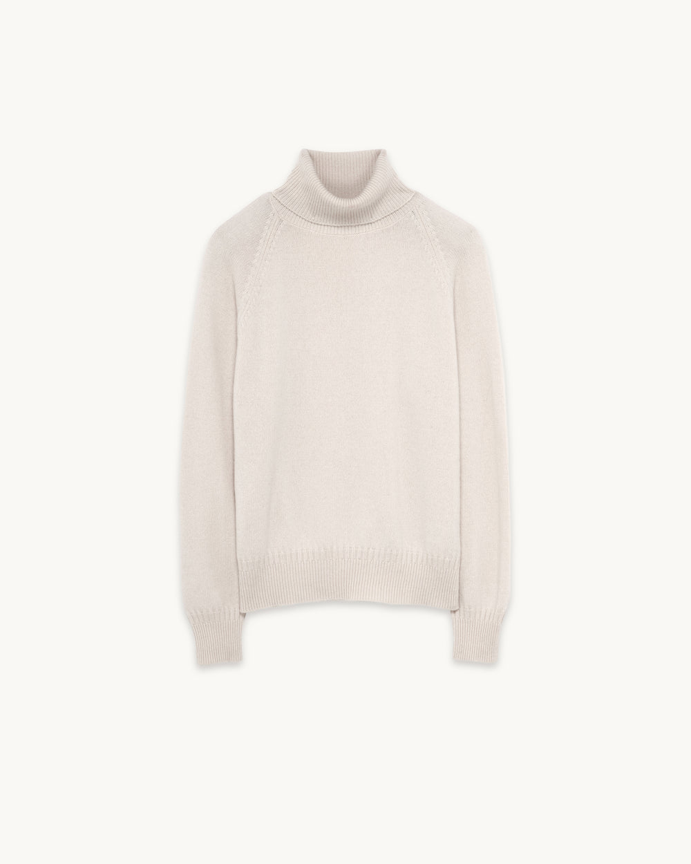 Col roulé en cachemire Blanc femme