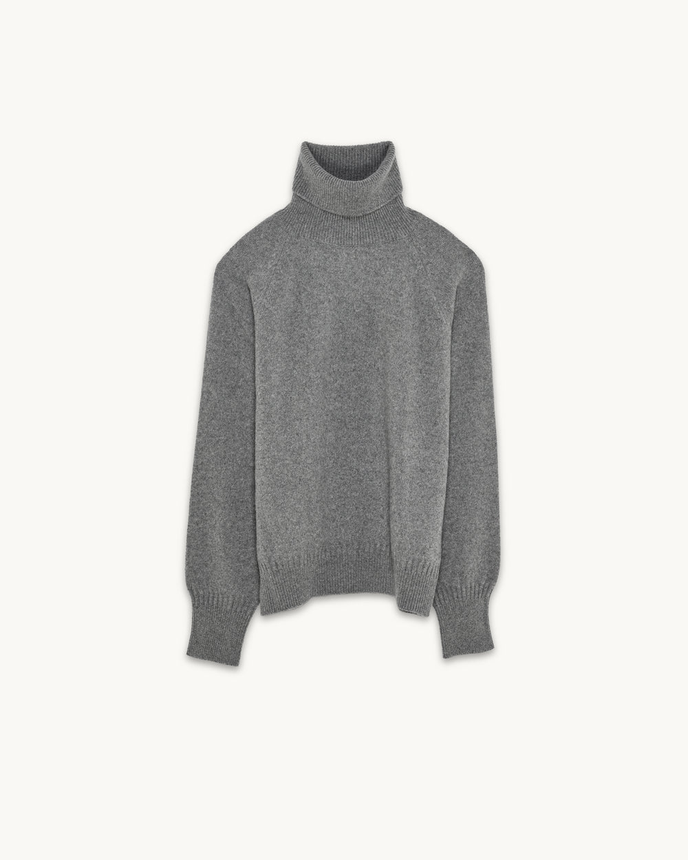 Col roulé en cachemire Gris Femme