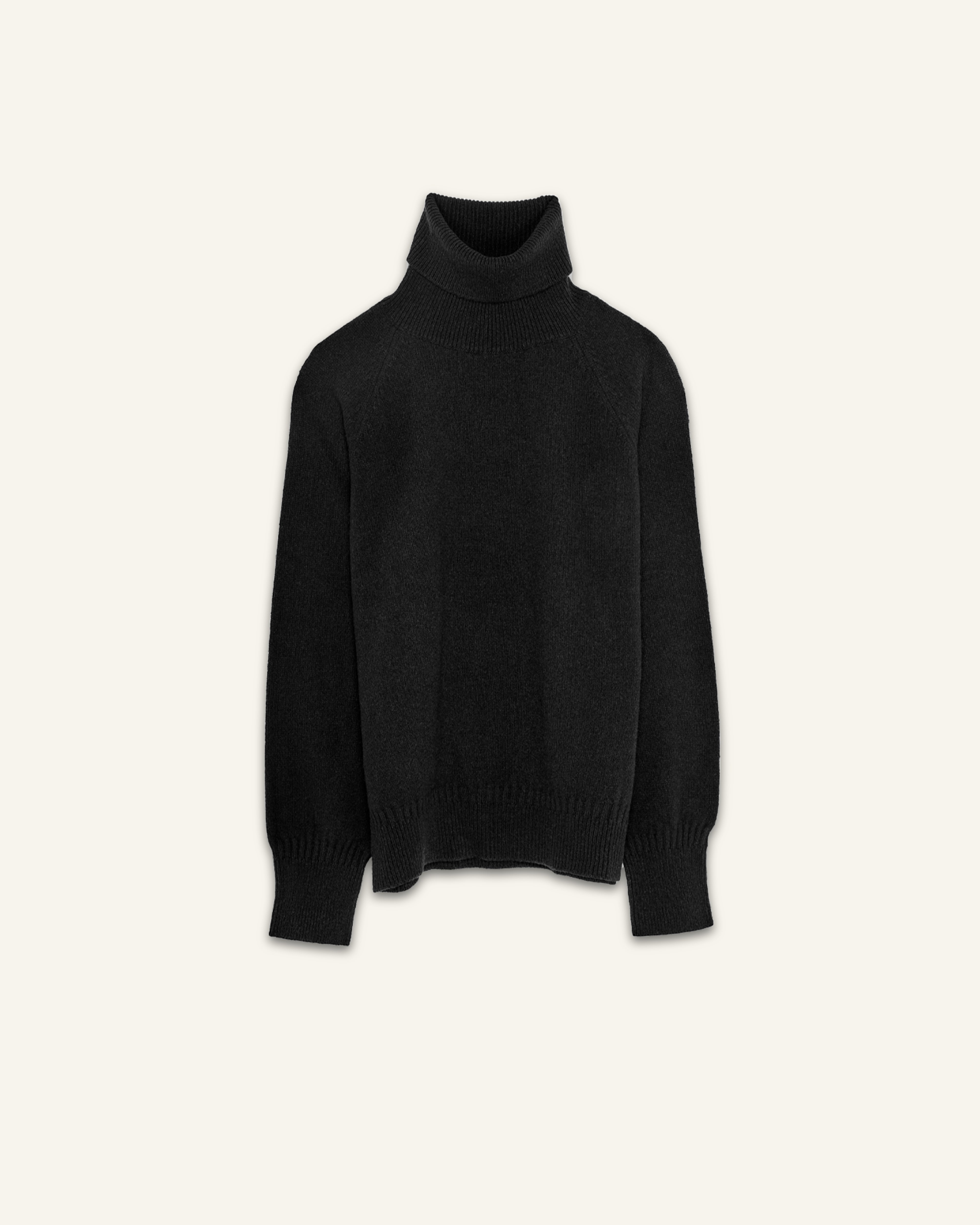 Women's Black Cashmere turtleneck