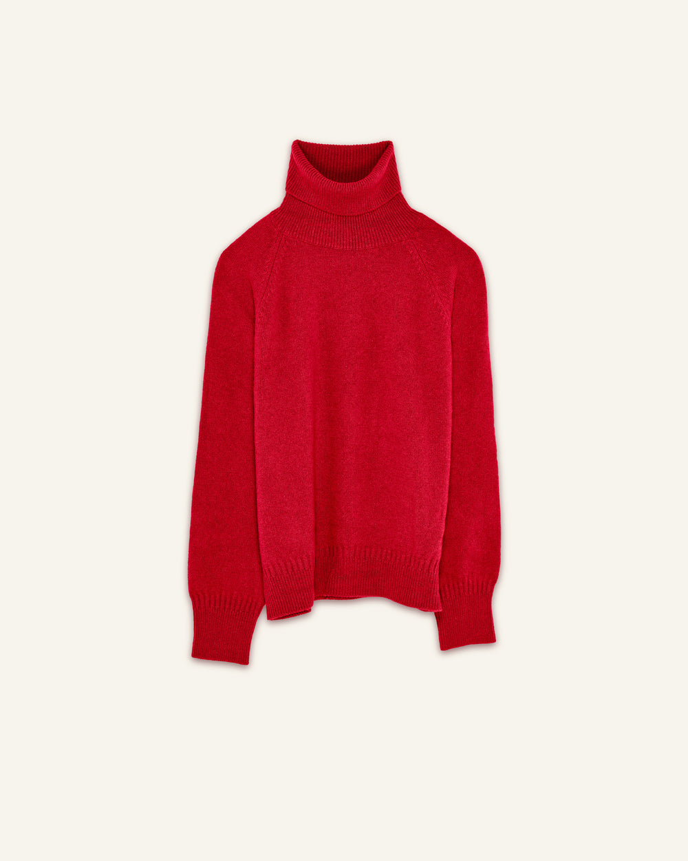 Men's Red cashmere turtleneck