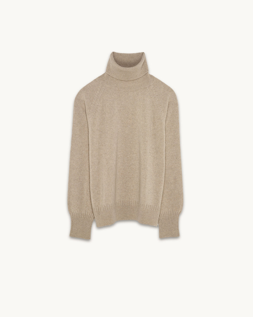 Men's Sand Cashmere turtleneck