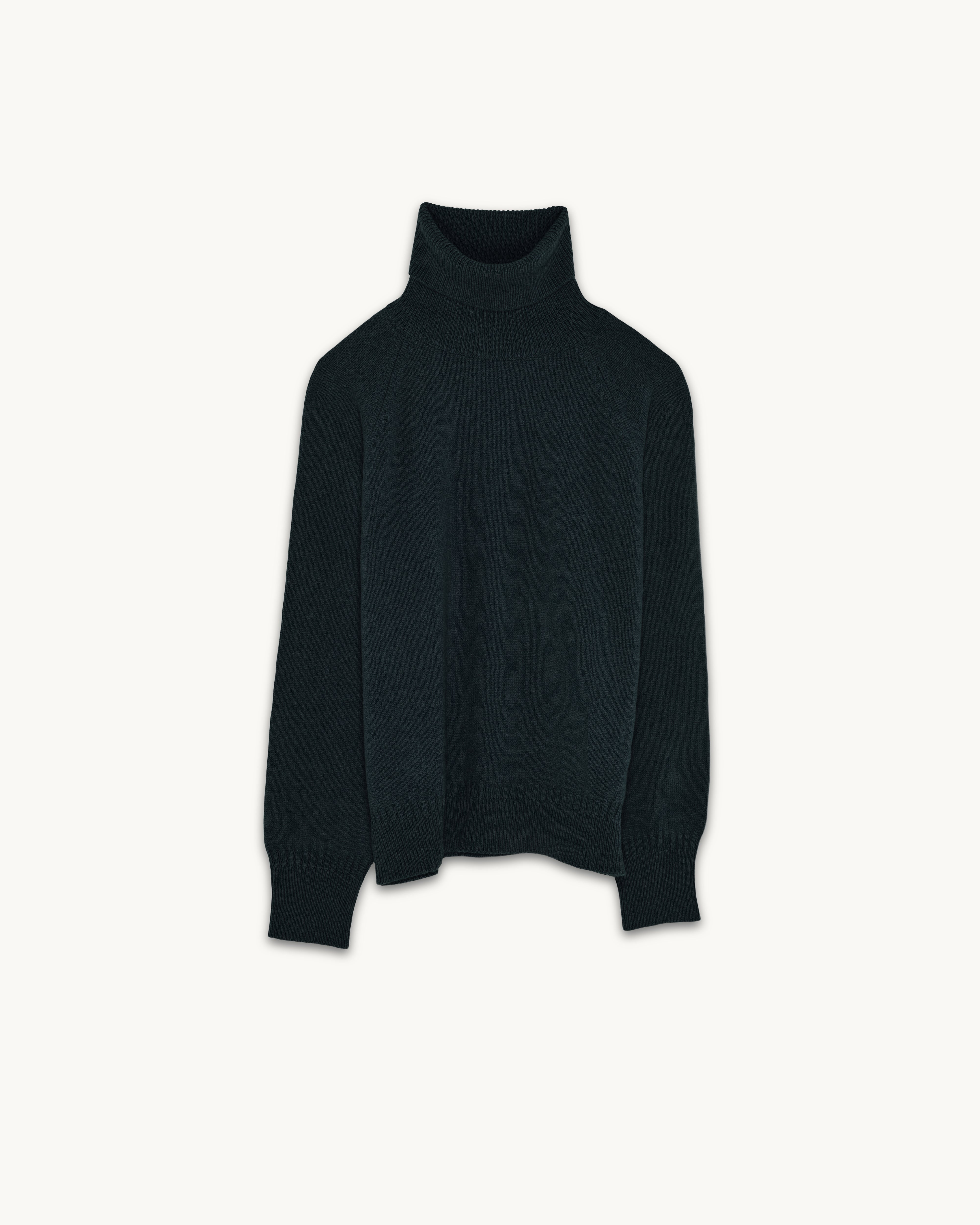 Women's Green Cashmere turtleneck