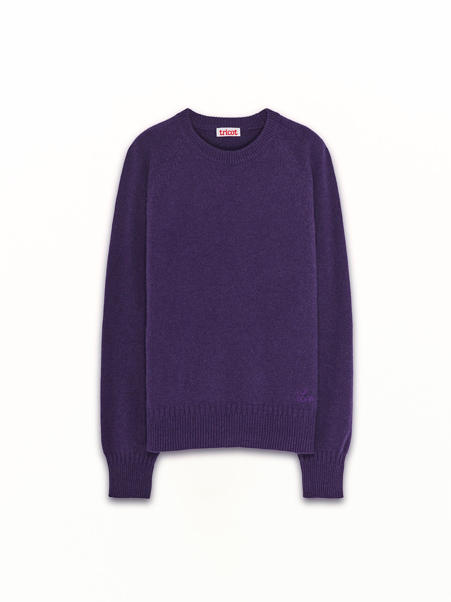 Léo Purple Men's Cashmere Crew Neck Sweater