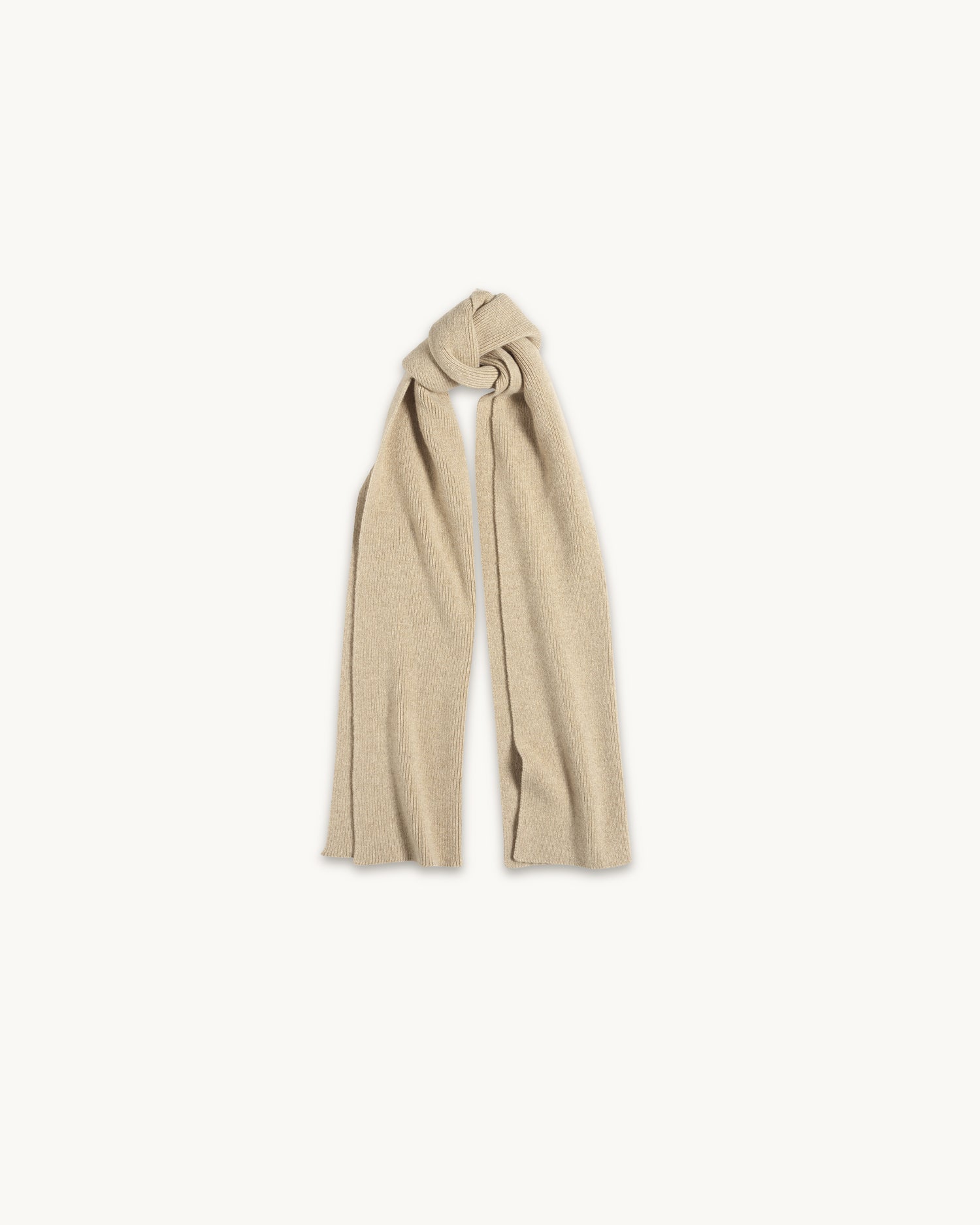 Men's Sand Cashmere Scarf