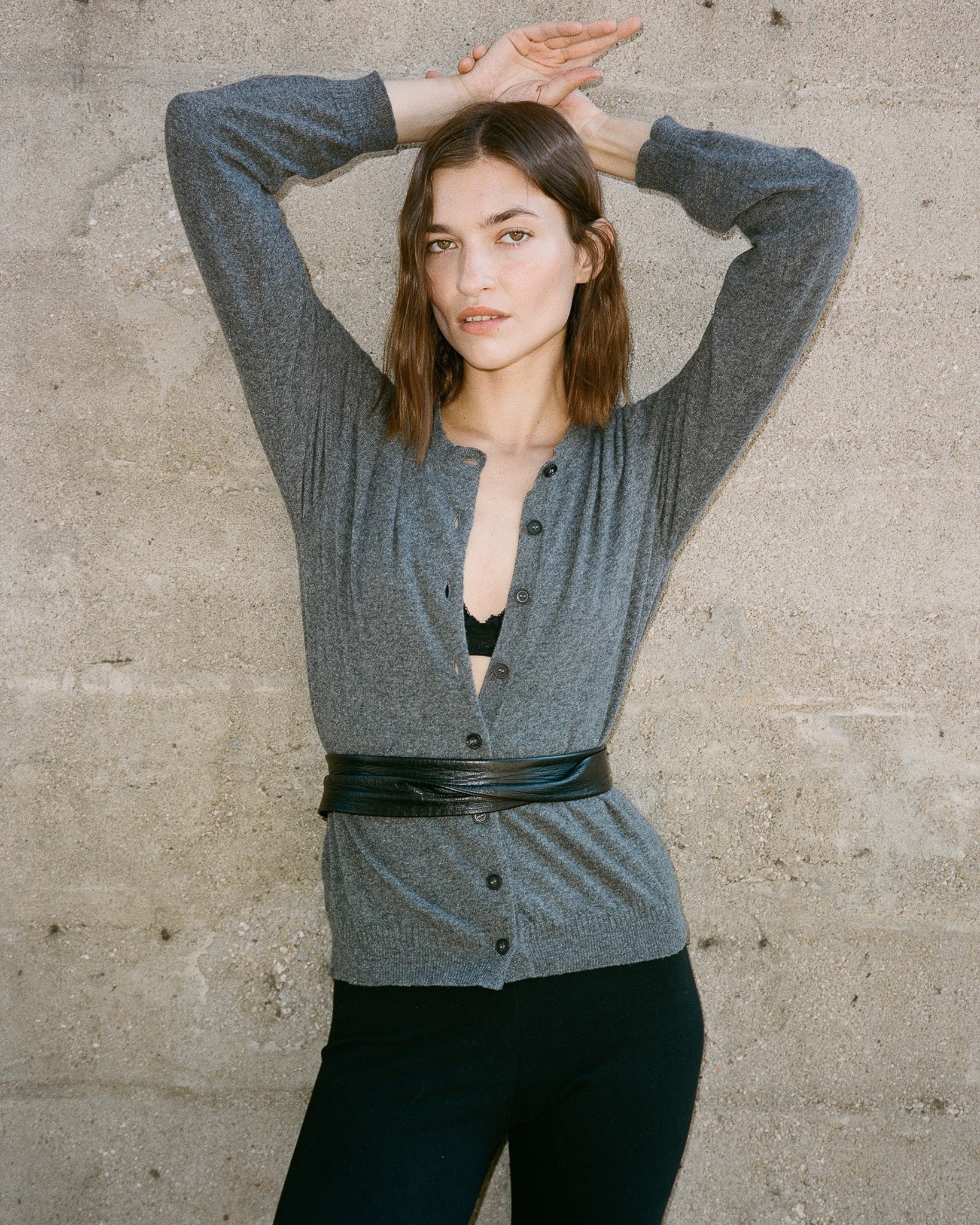 Tricot x Gil Rodriguez Gray Cardigan