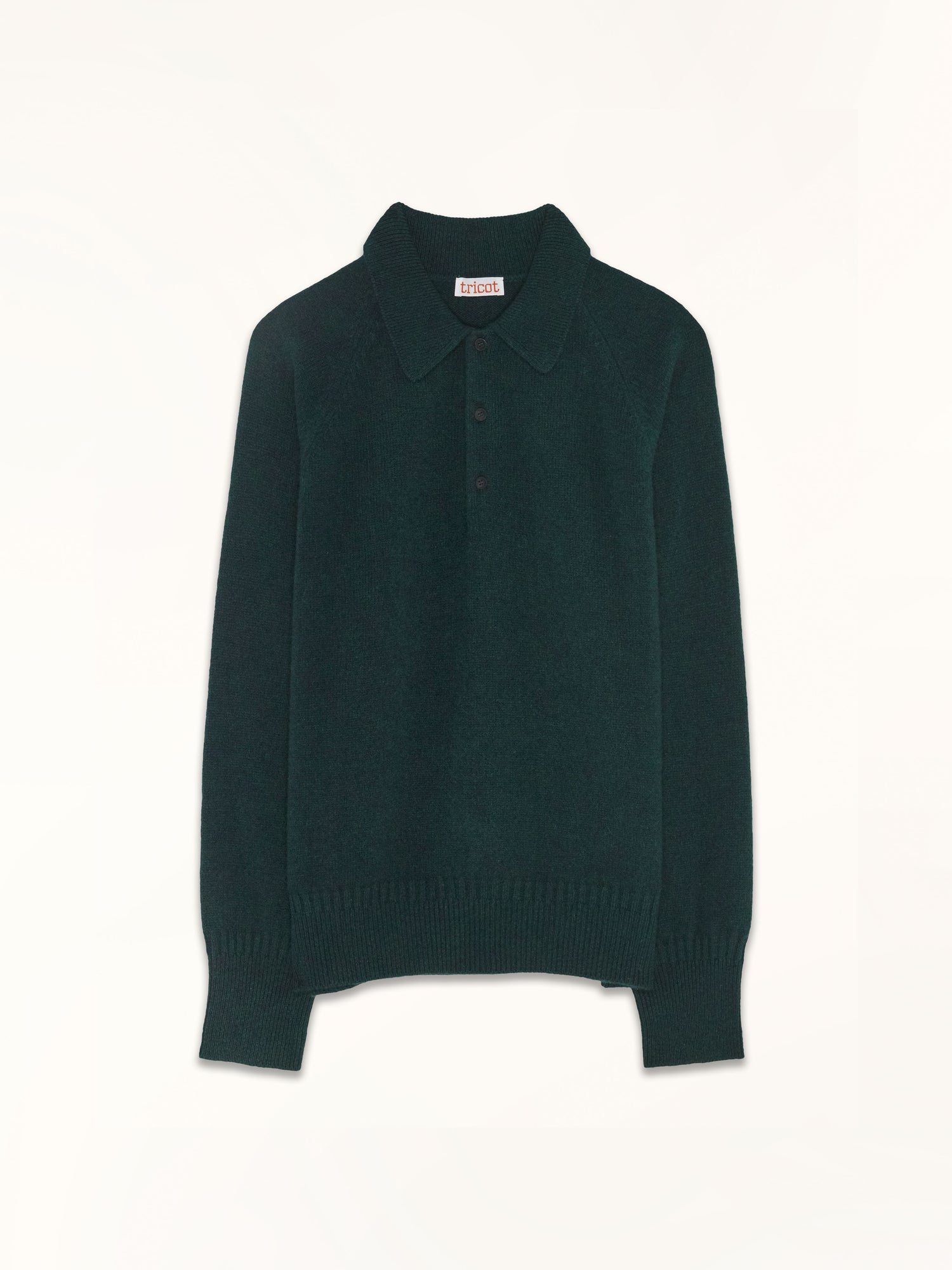 Men's Green Cashmere polo