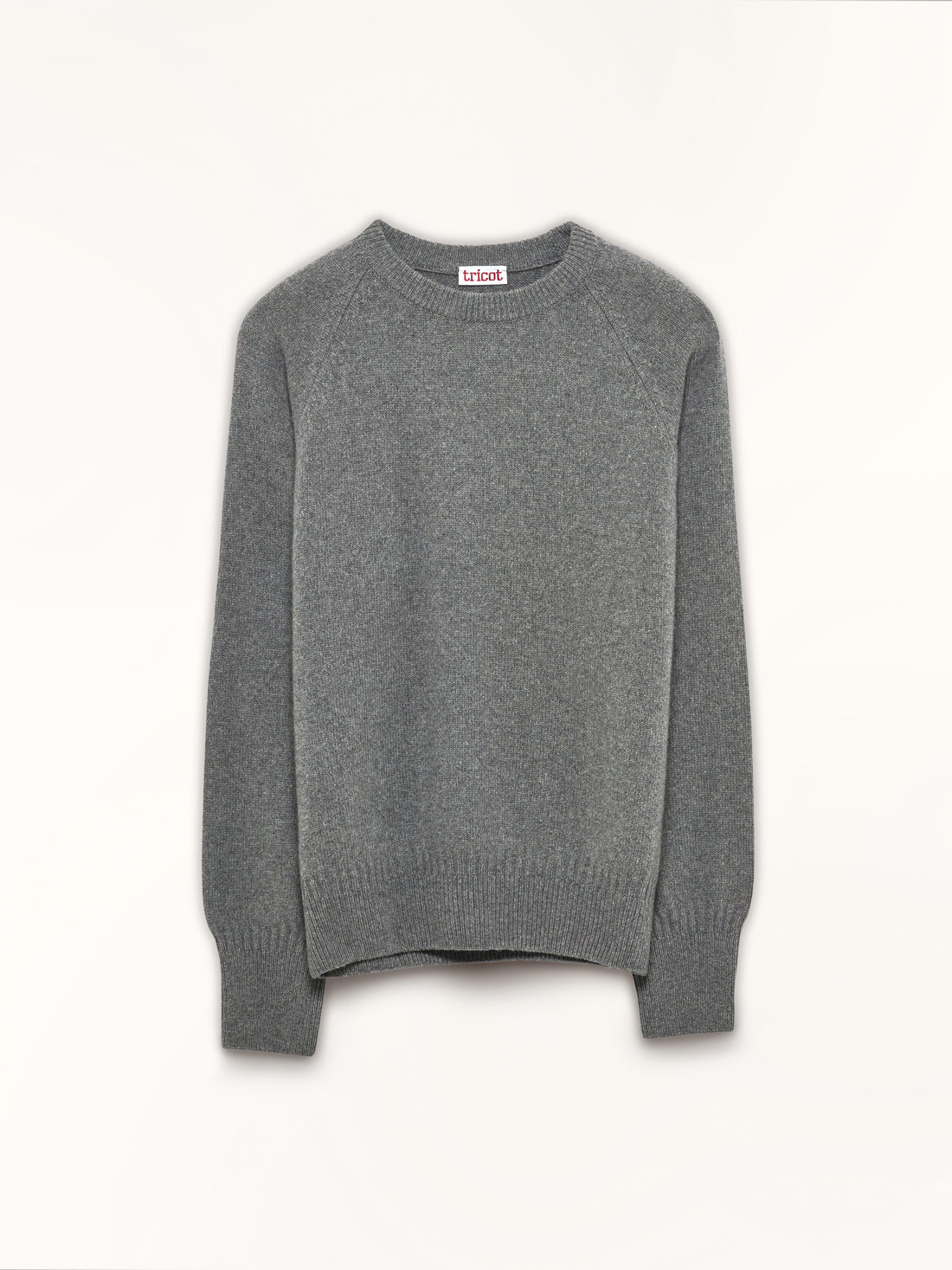 Men's crewneck cashmere sweater in Gray