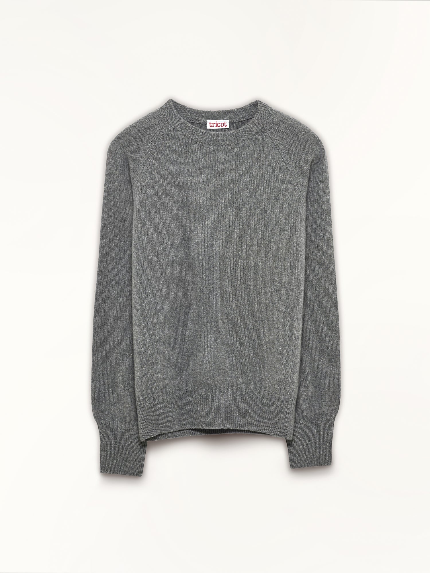 Women's cashmere crewneck sweater in Gray