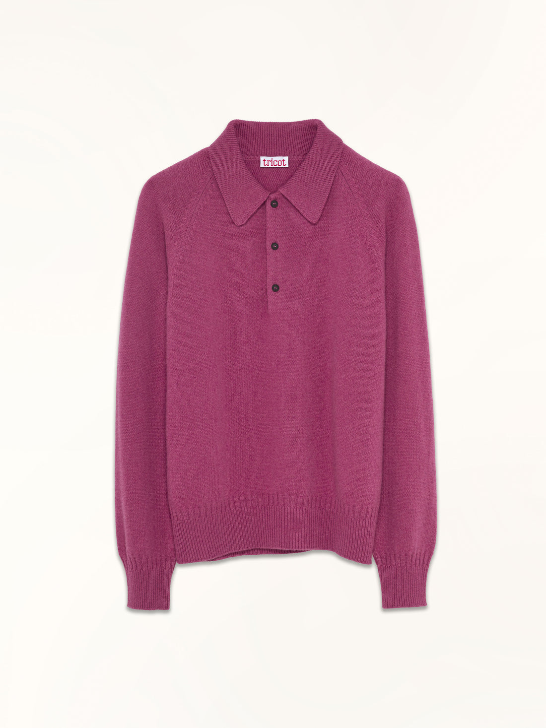 Women's Indian Pink cashmere polo