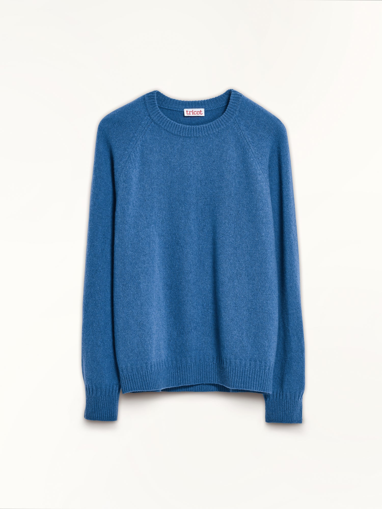 Indigo women's crewneck cashmere sweater