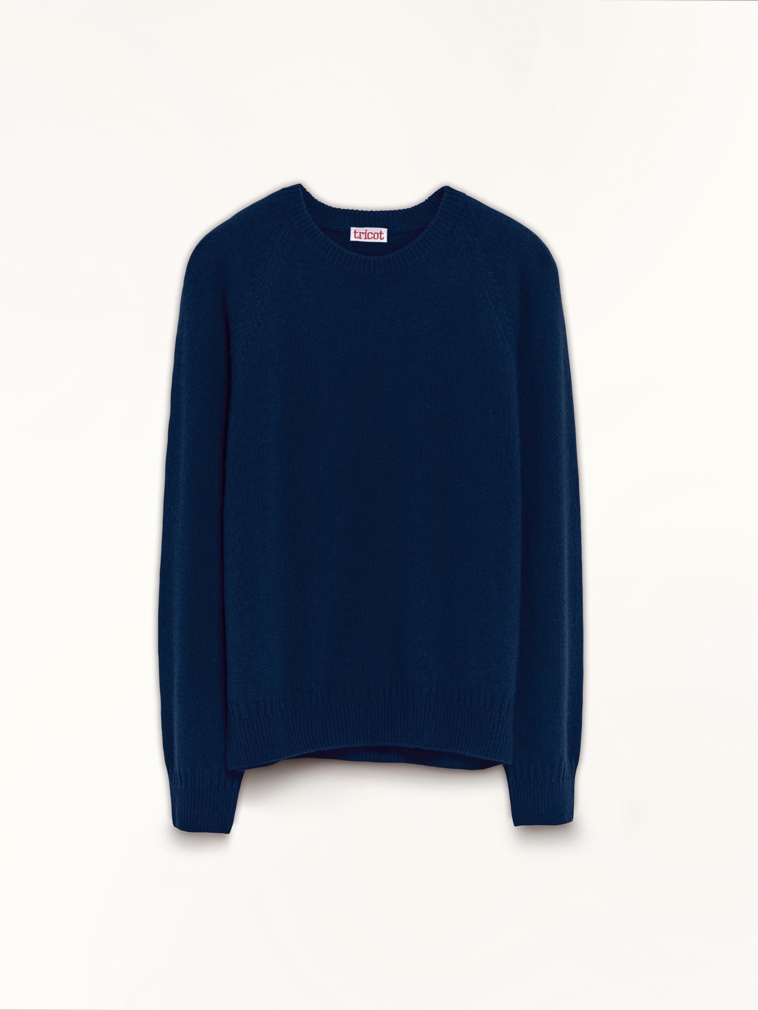 Pull col rond en cachemire Bleu marine Homme