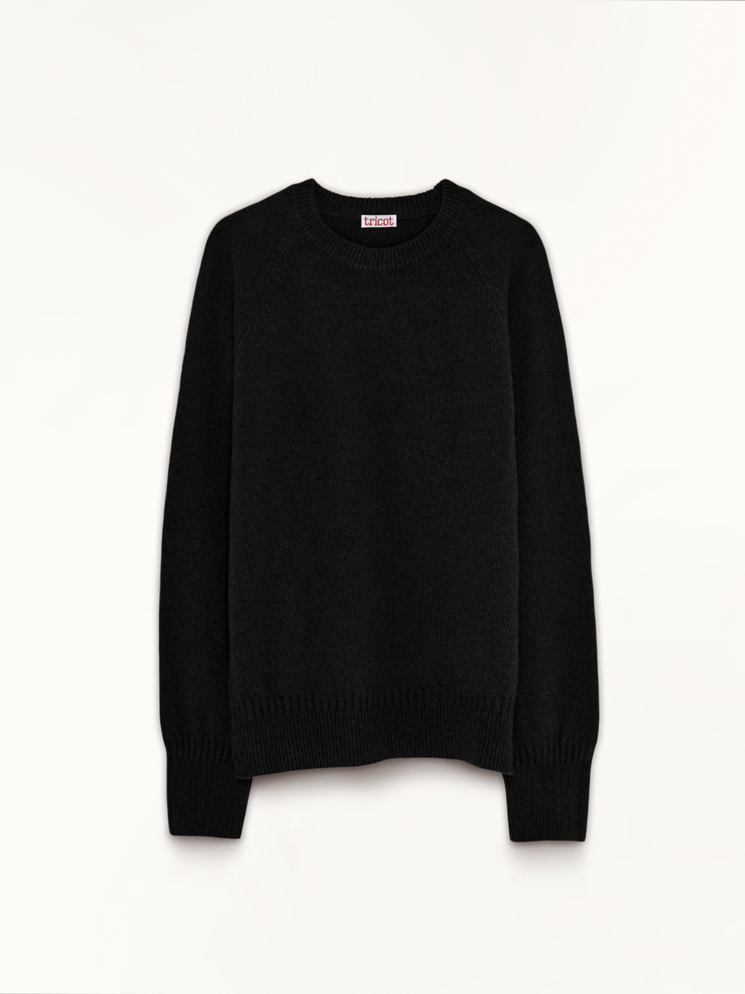 Women's cashmere crewneck sweater in Black