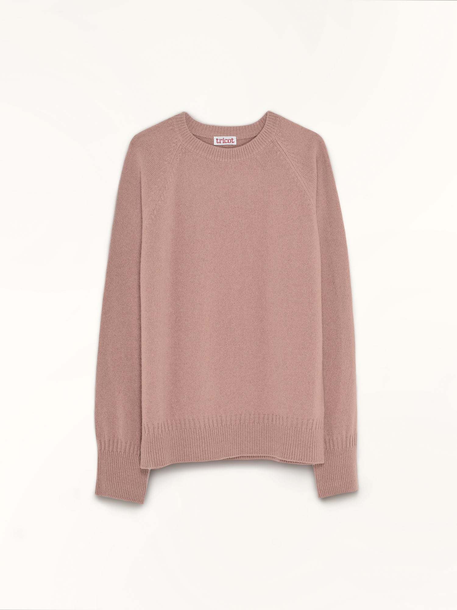 Men's light pink cashmere crewneck