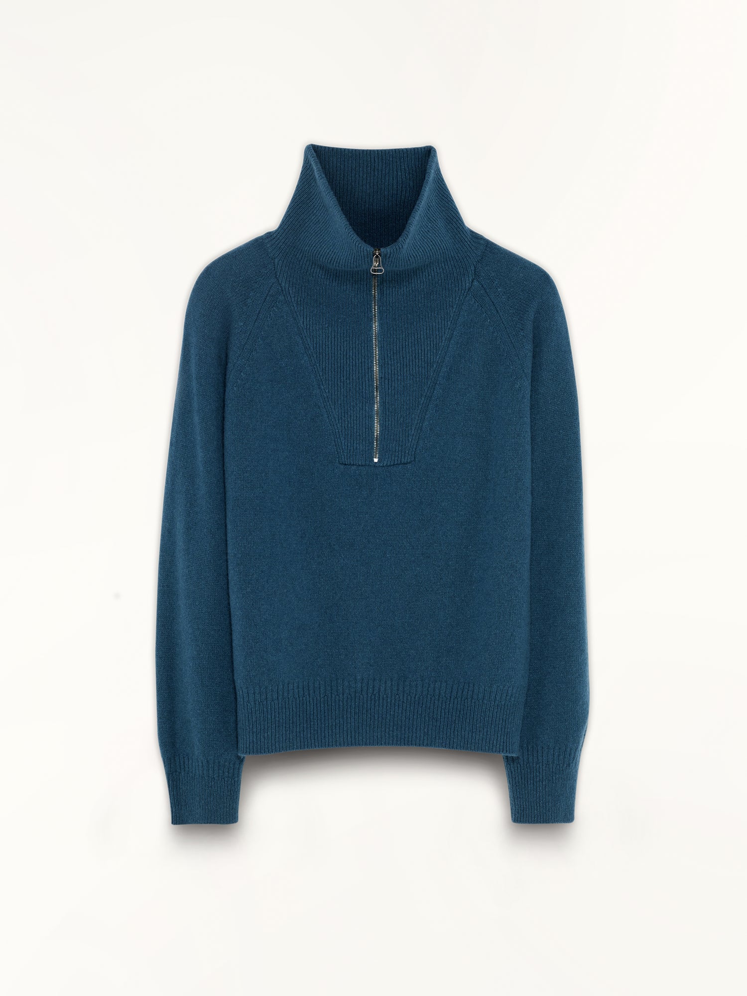 Pull col zippé en cachemire Pavone Homme