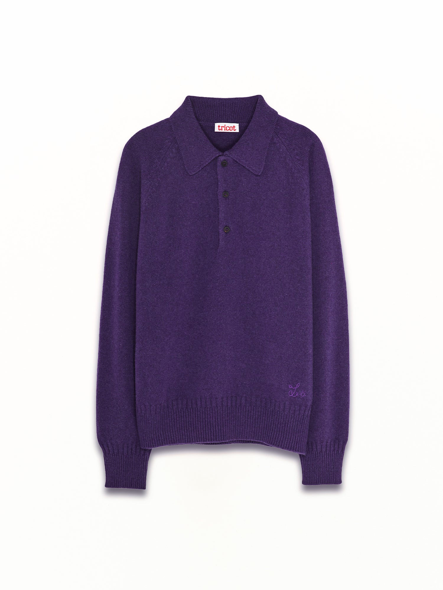 Women's Leo Purple Cashmere Polo Shirt