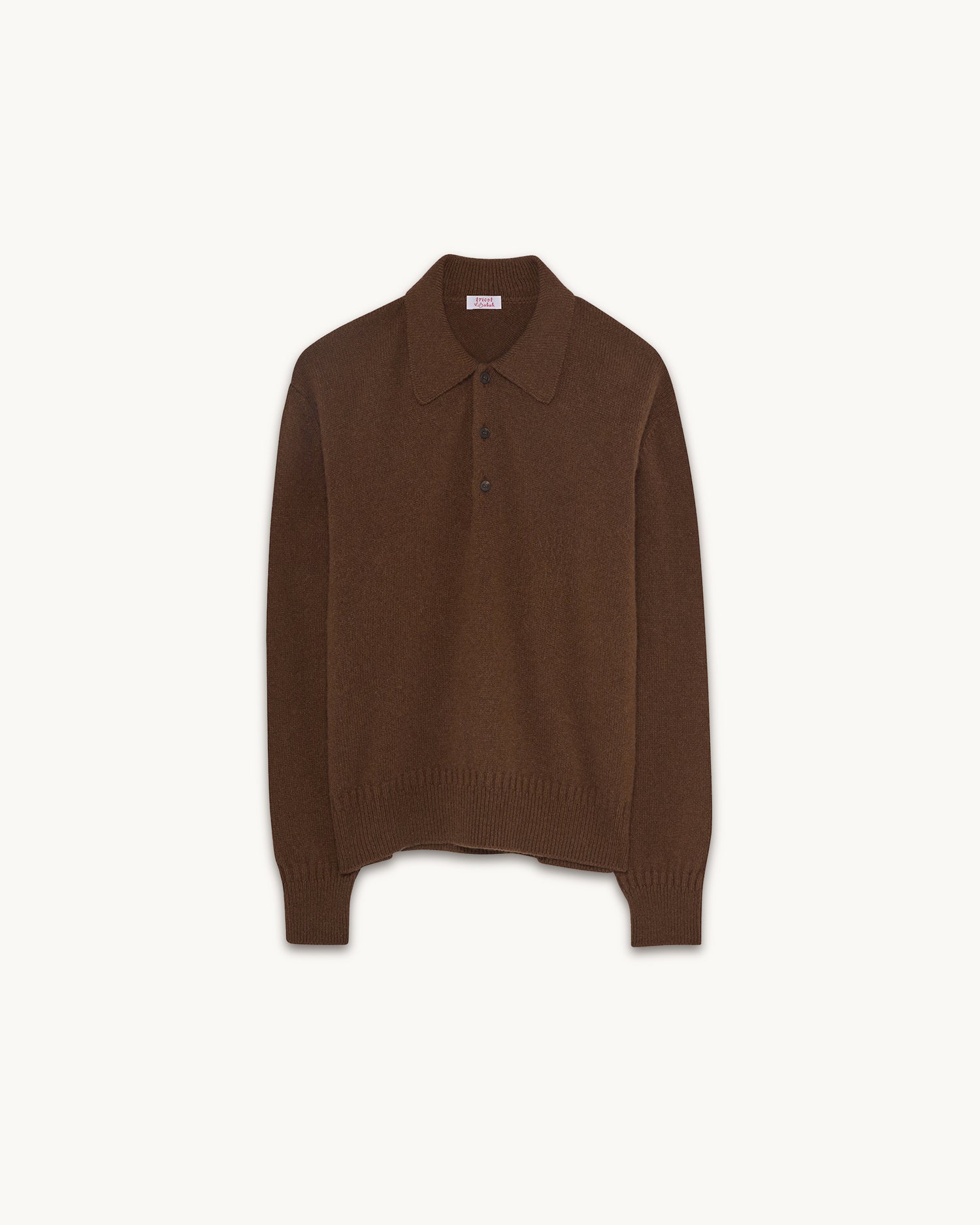 Brown Tricot x Sabah Women's Cashmere Polo Shirt