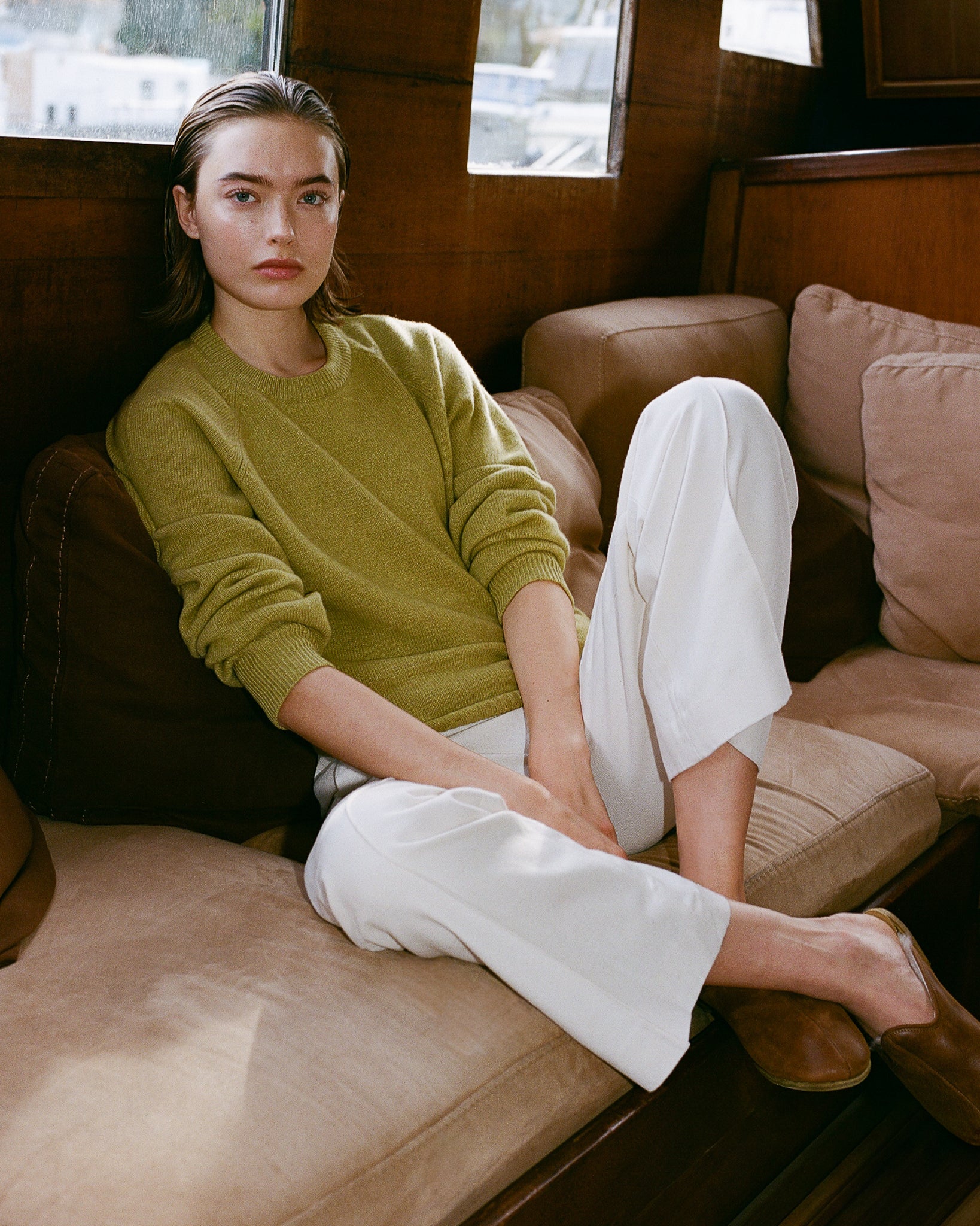 Tricot x Sabah Women's Cashmere Crew Neck Sweater