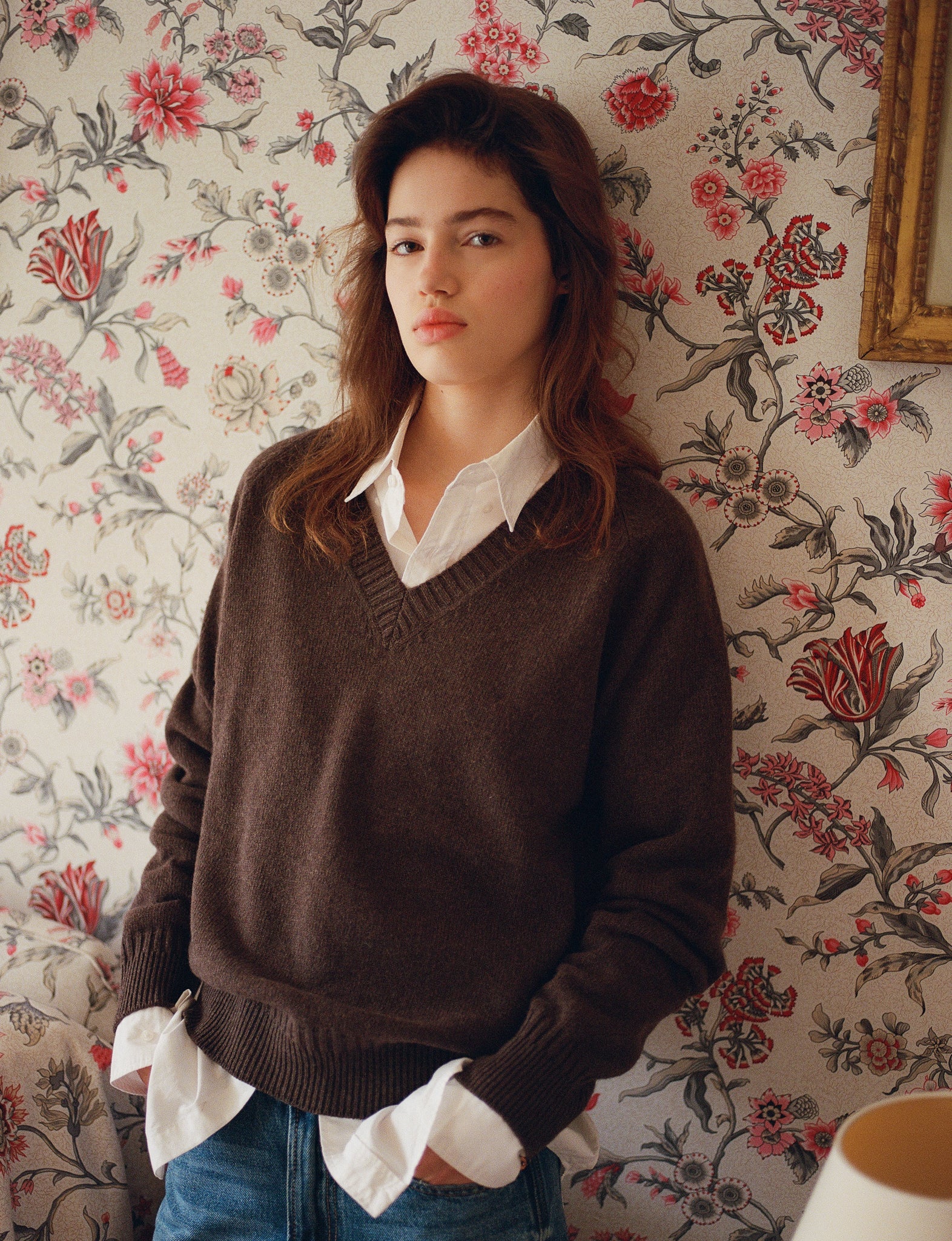 Col V en cachemire Marmotta Femme - Tricot