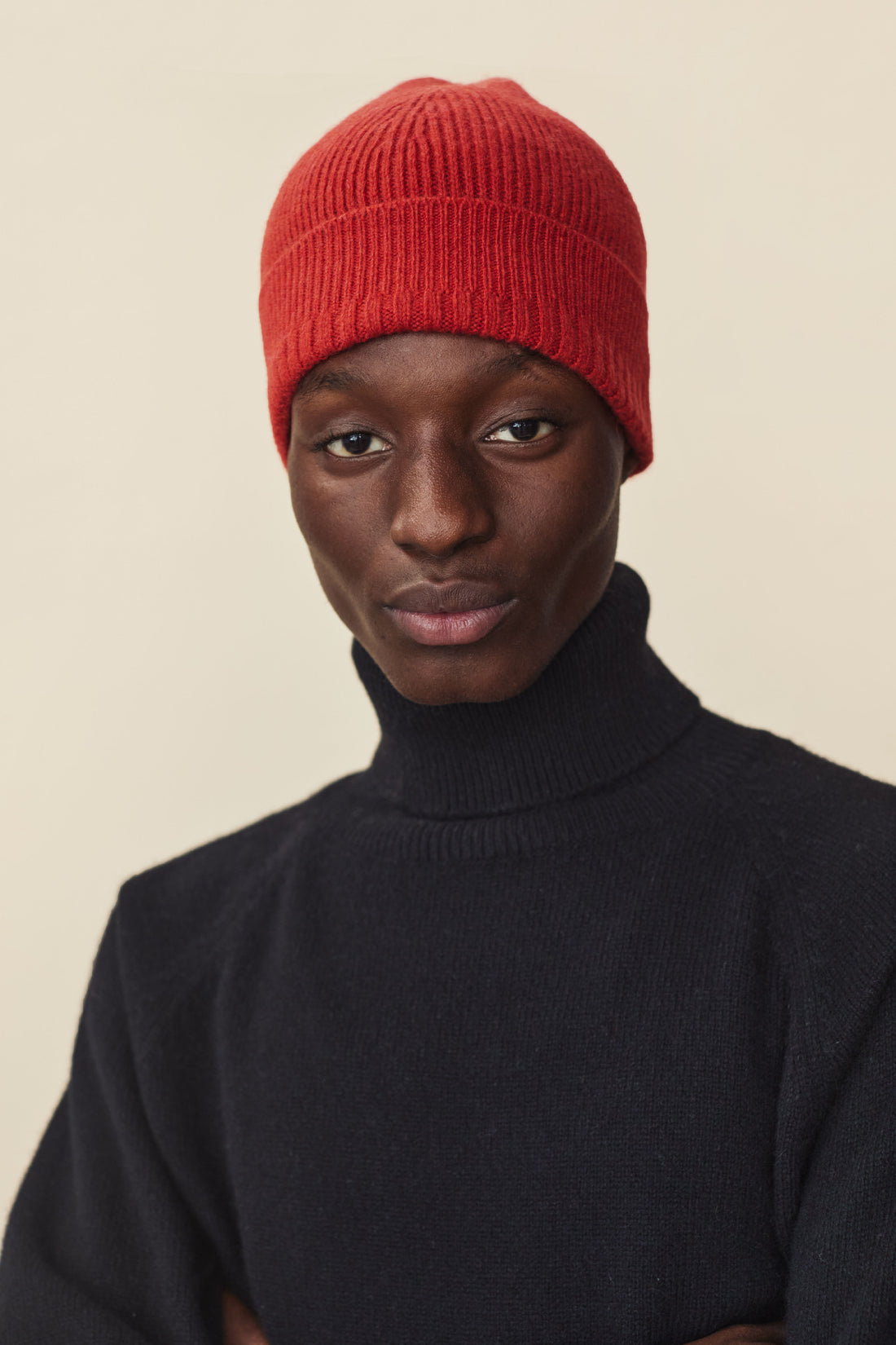 Men's Red Cashmere hat
