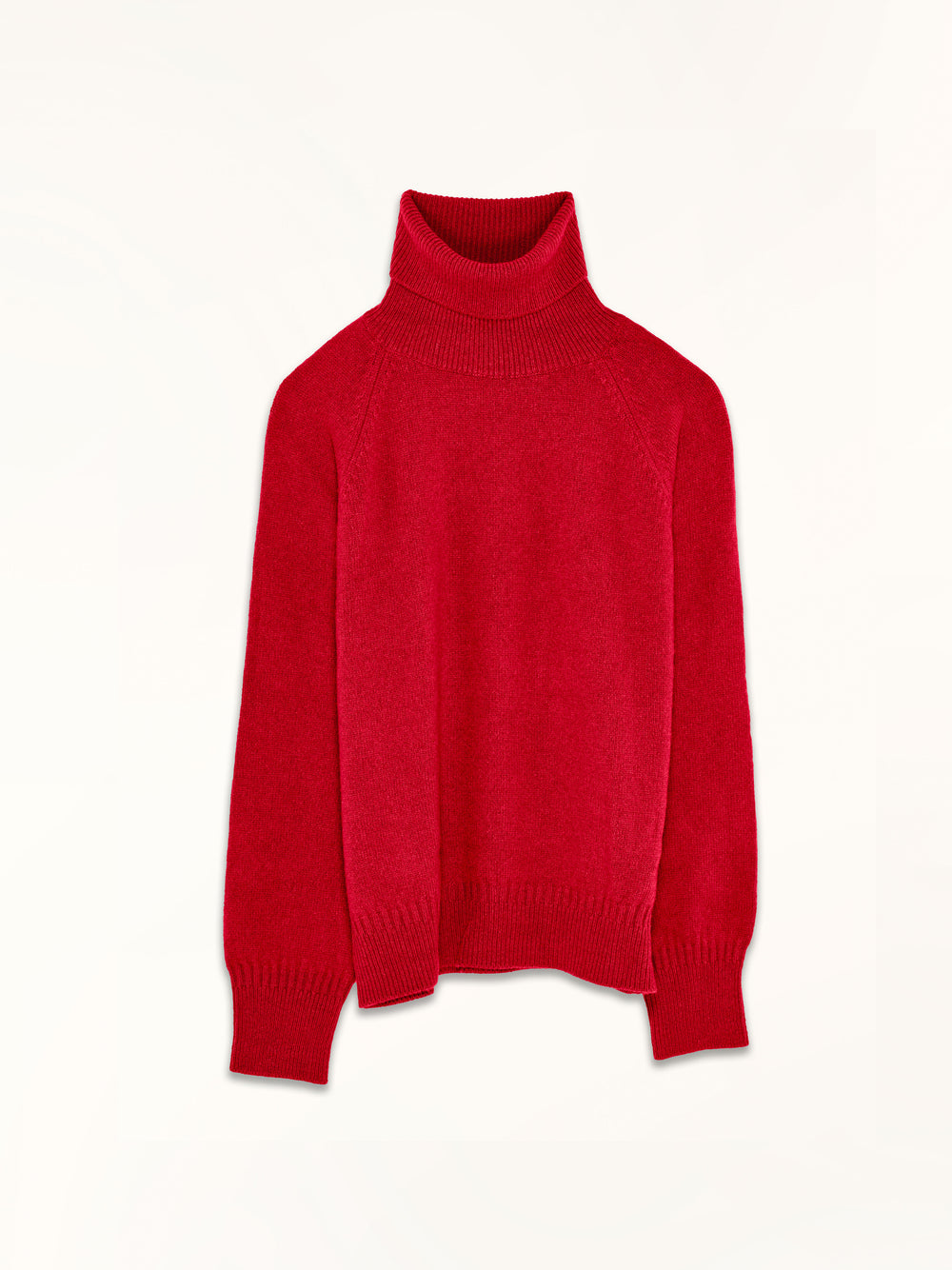 Women's Red cashmere turtleneck