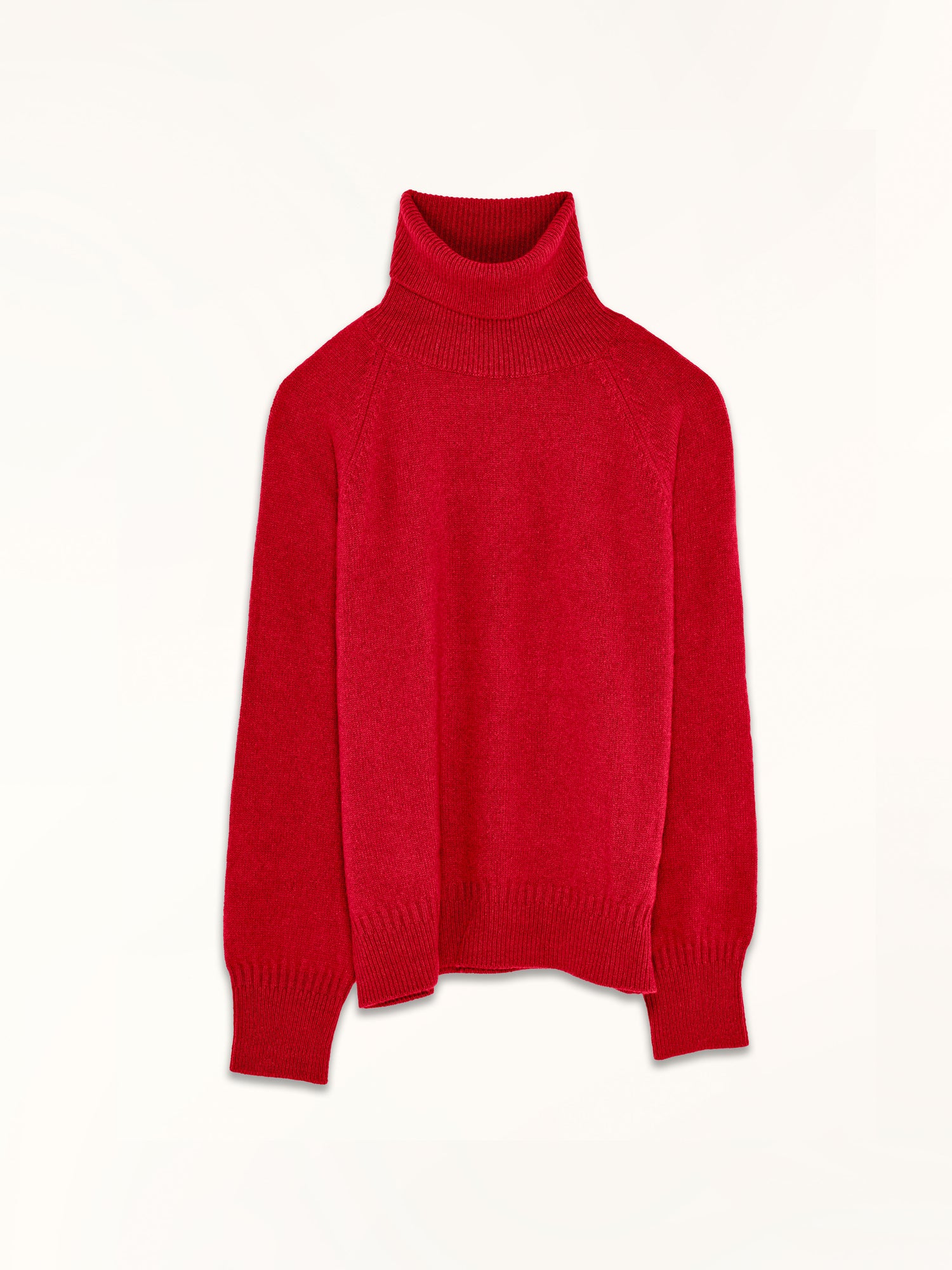 Women's Red cashmere turtleneck