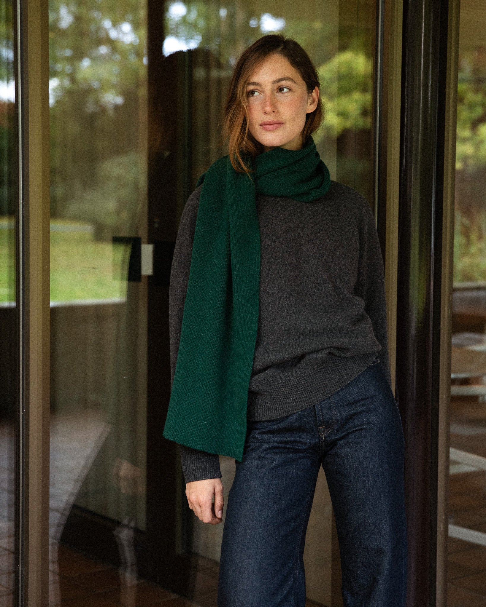Green Tricot x Sabah Women's Cashmere Scarf