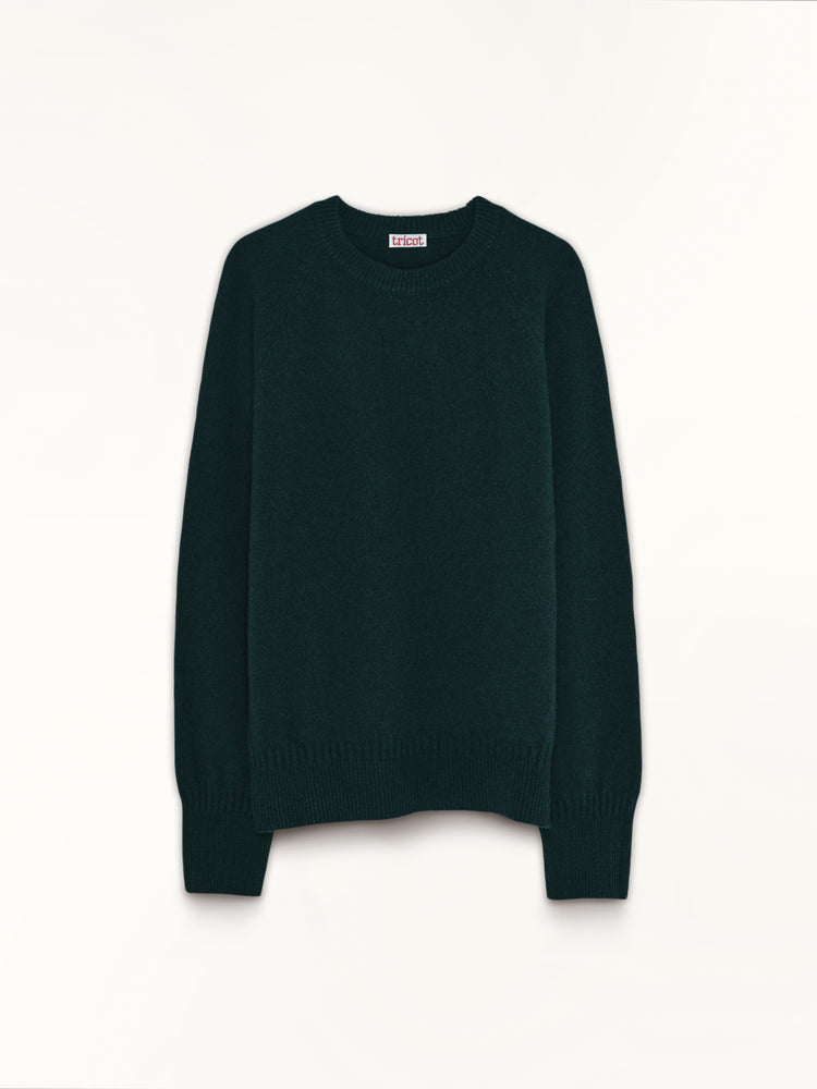 Crewneck cashmere sweater Green Women