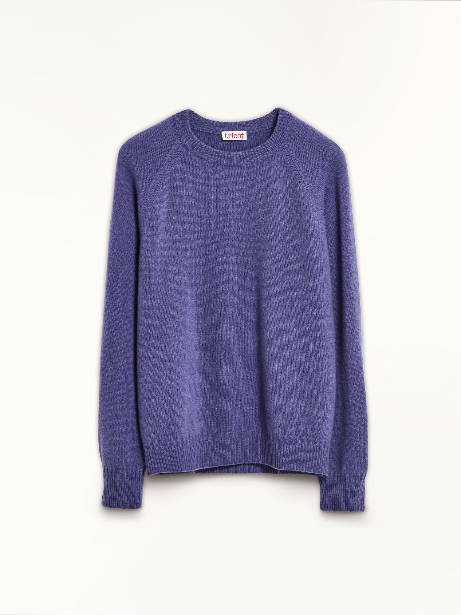 Pull col rond en cachemire Violet Homme