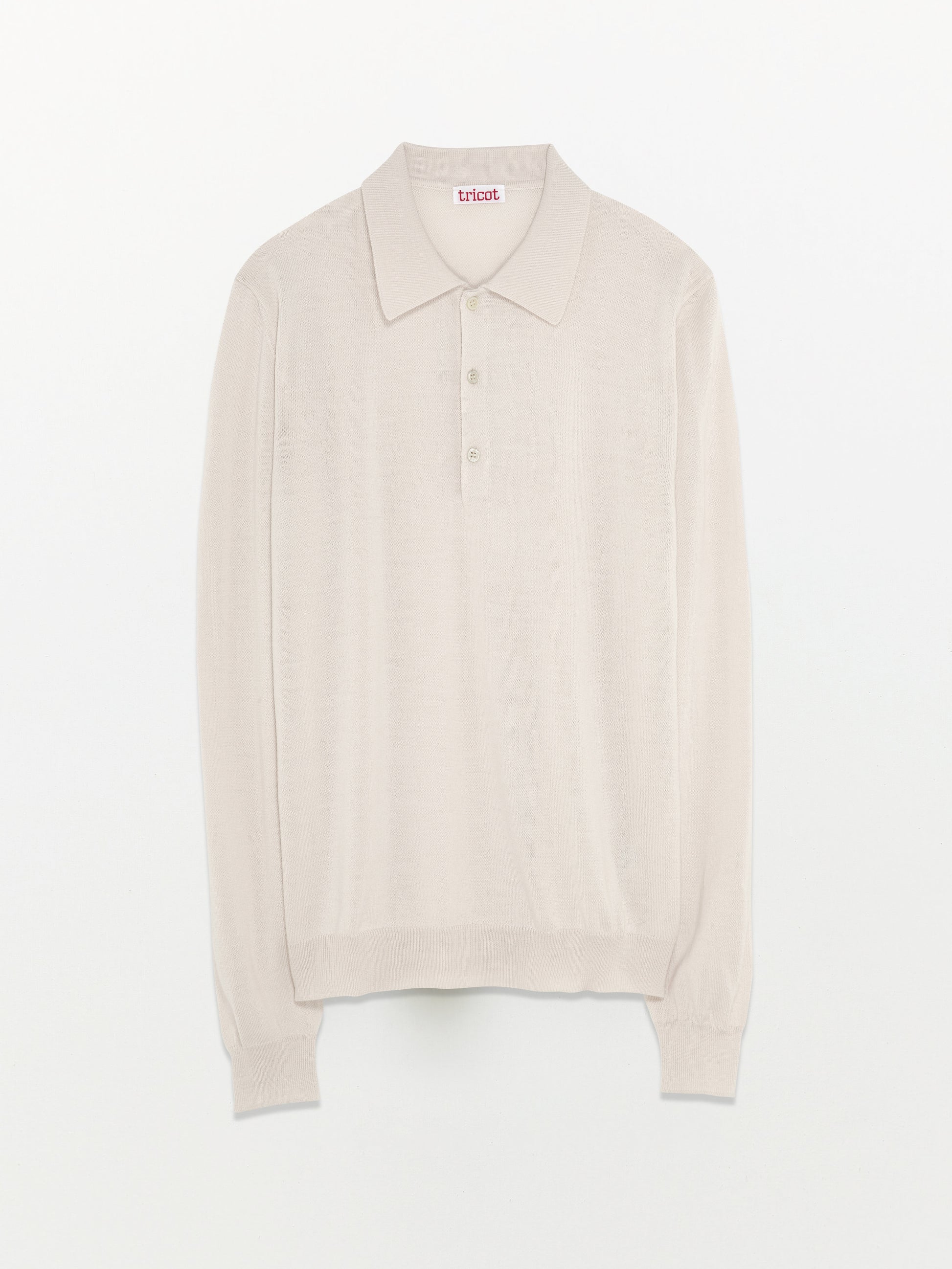 Women’s Off White Extrafine Wool Polo