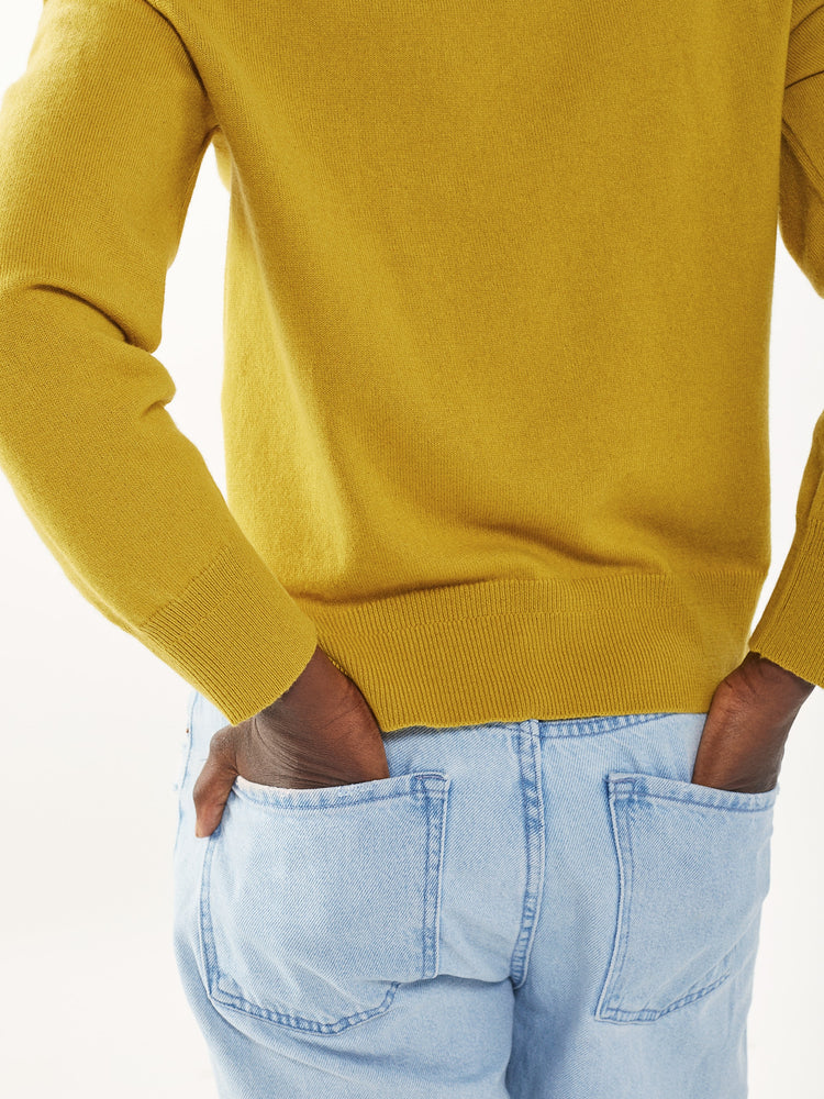 Women’s Yellow Recycled Cashmere & Cotton Sweater