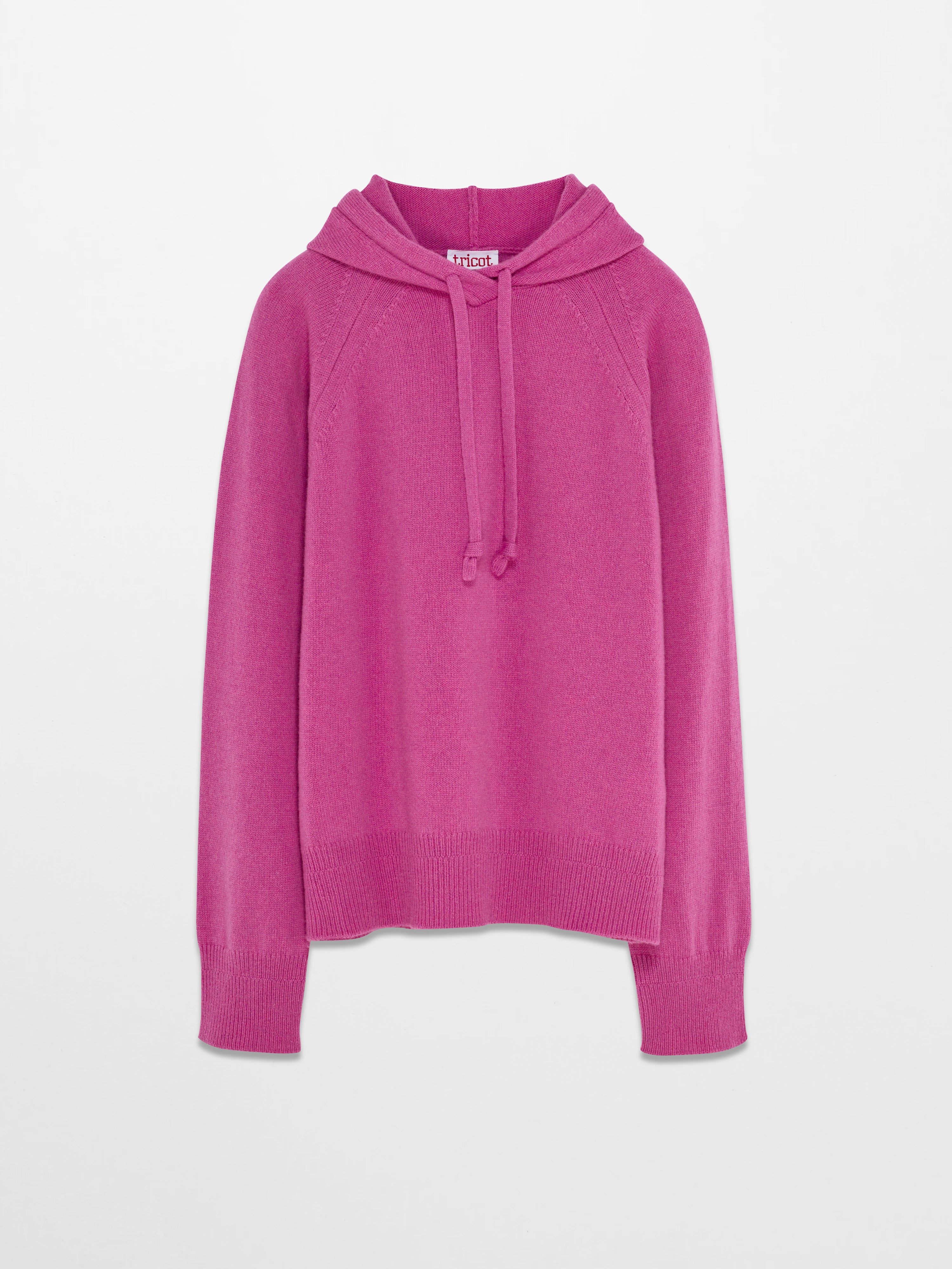 Women’s Pink Recycled Cashmere & Wool Hoodie