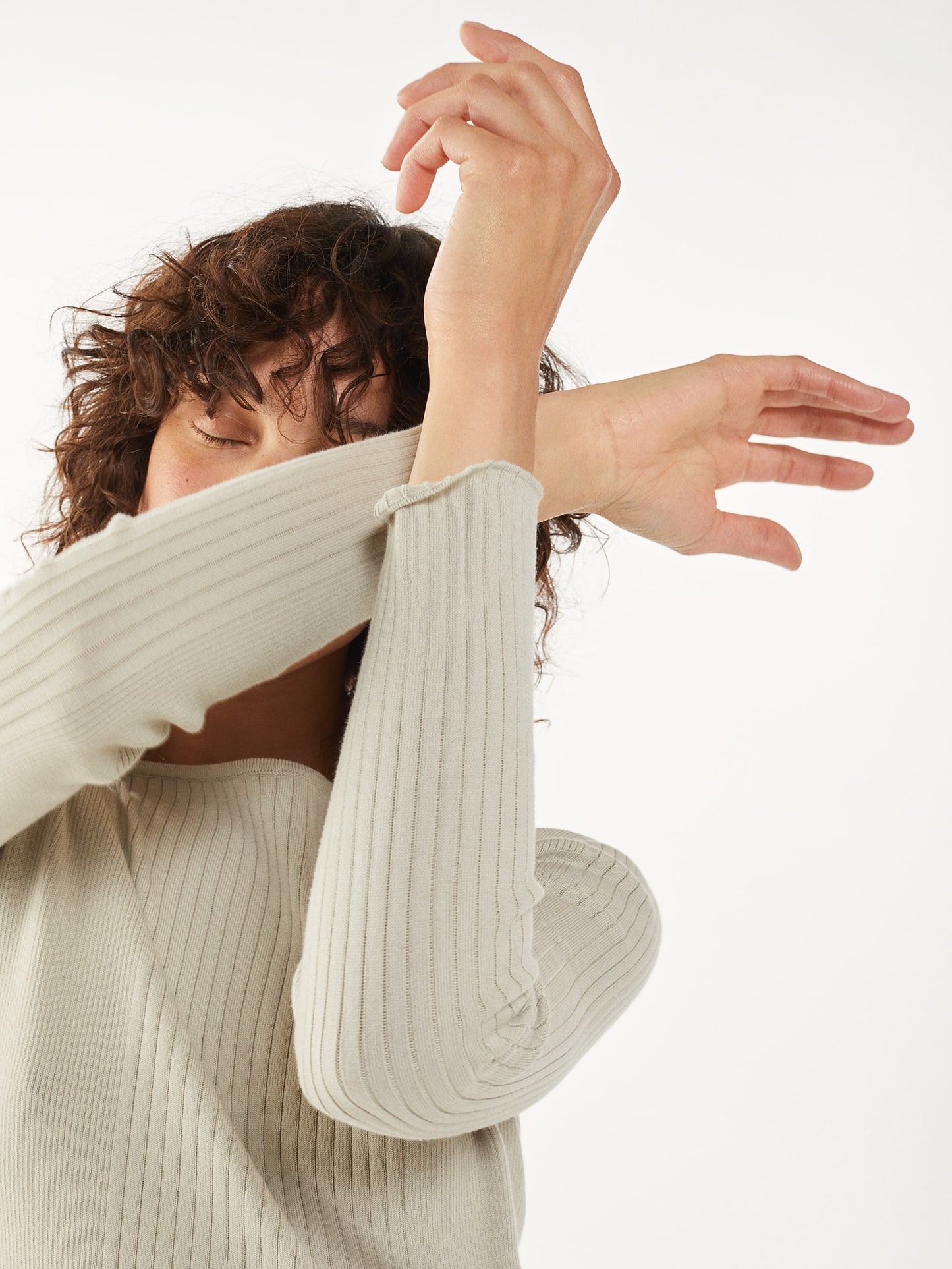 Women’s Grey Pearl Organic Cotton Crew