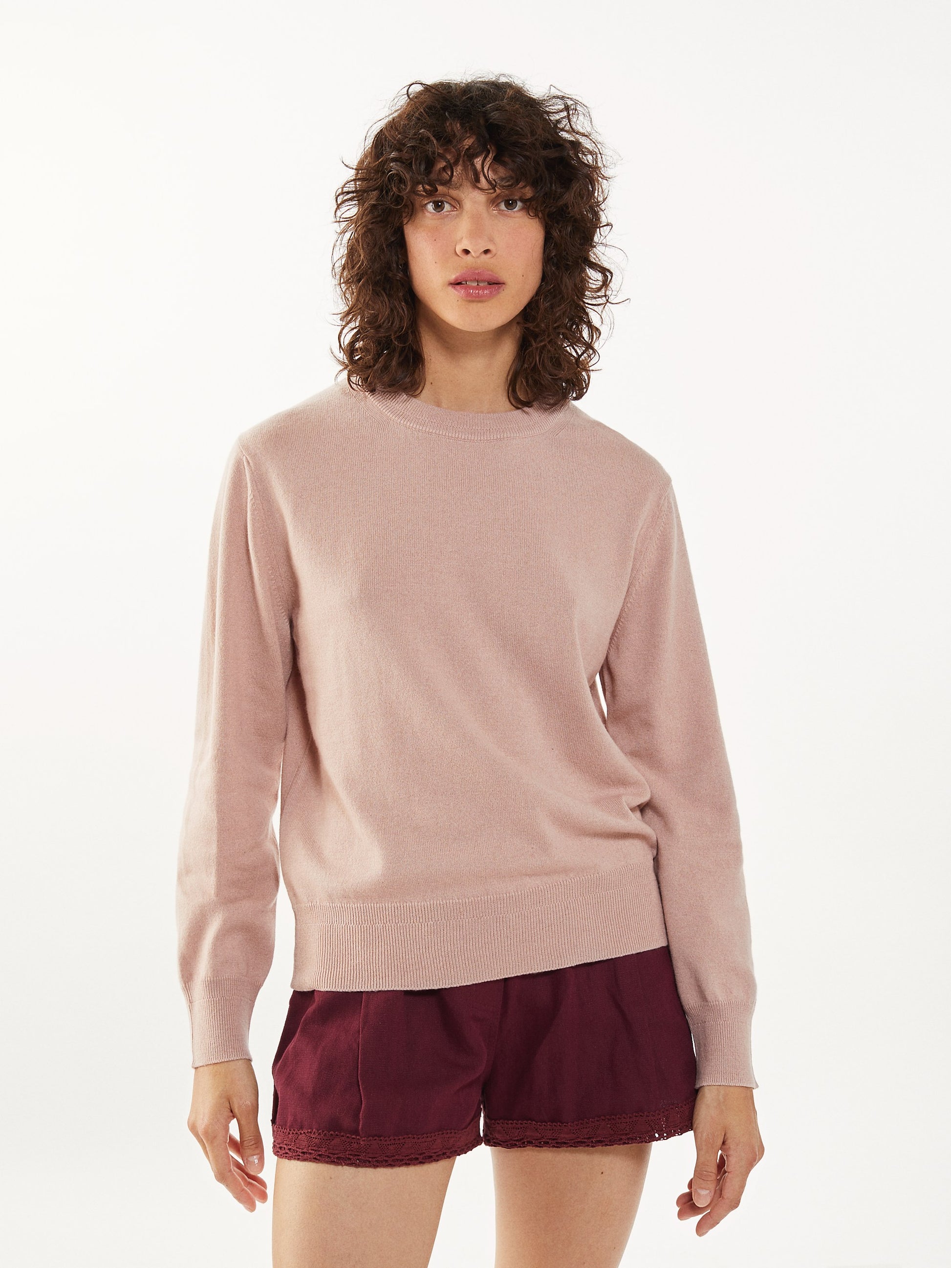 Women’s Pink Recycled Cashmere & Cotton Sweater