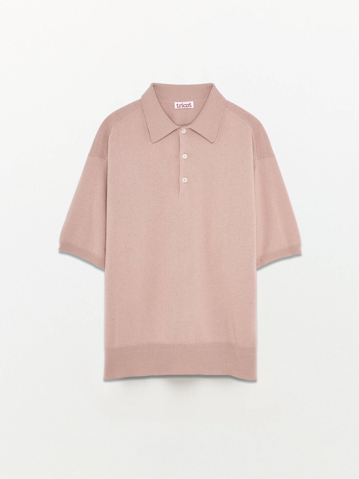 Men’s Pink Recycled Cashmere & Cotton Polo