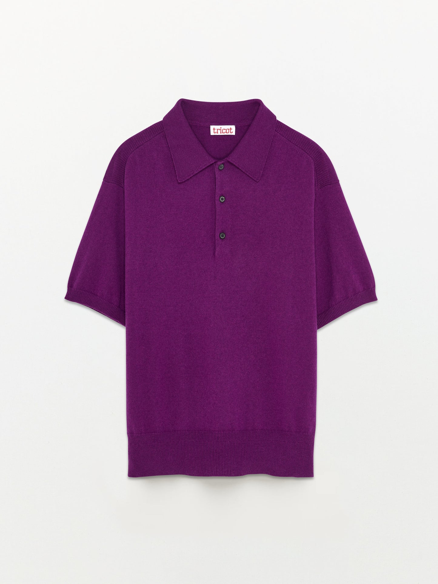 Women’s Magenta Recycled Cashmere & Cotton Polo