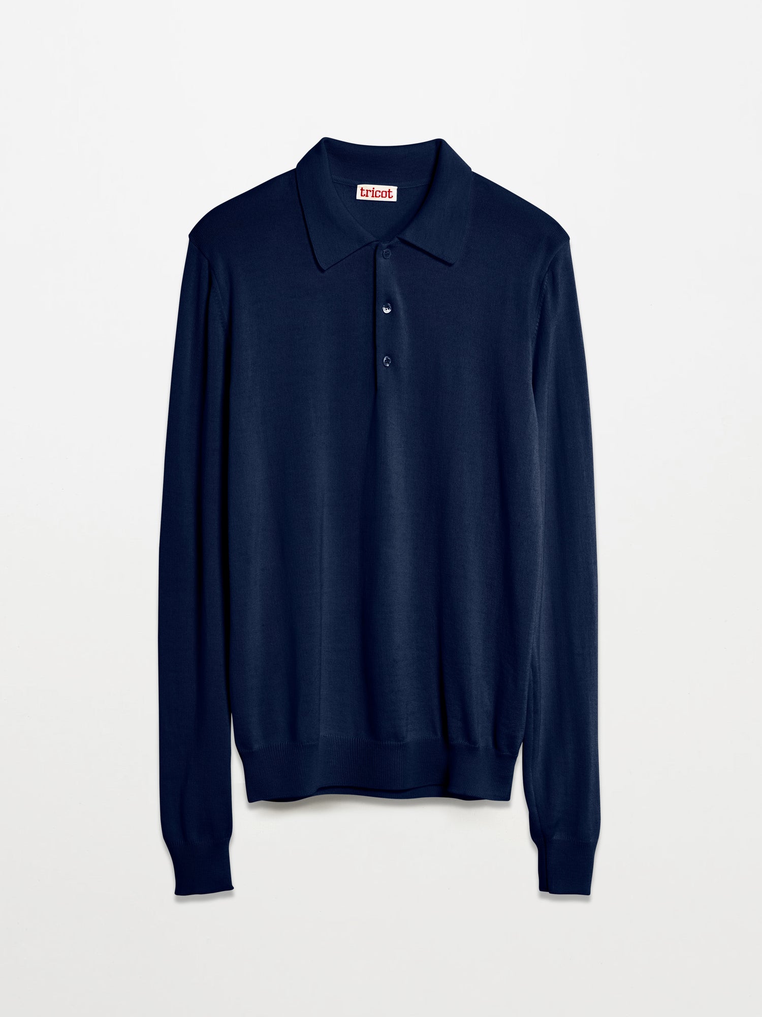 Men’s Navy Extrafine Wool Polo