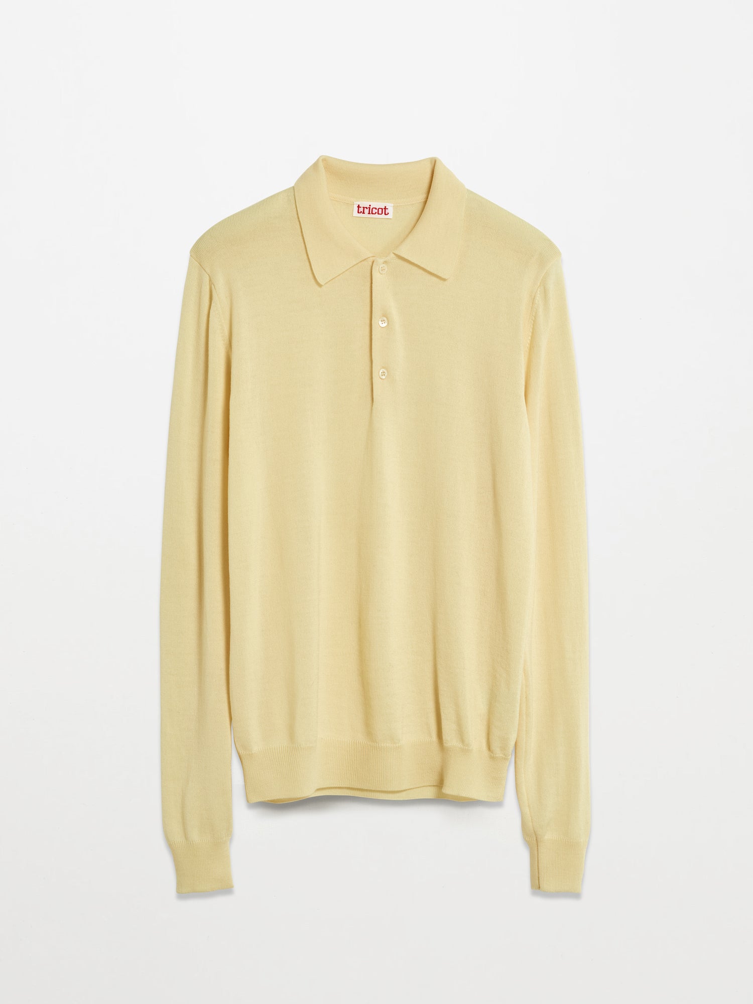 Women’s Yellow Extrafine Wool Polo