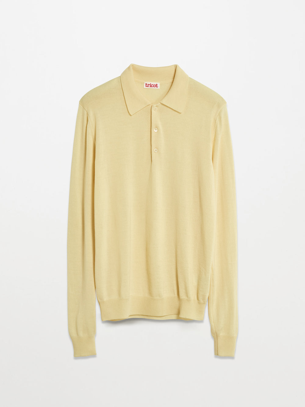 Men’s Yellow Extrafine Wool Polo