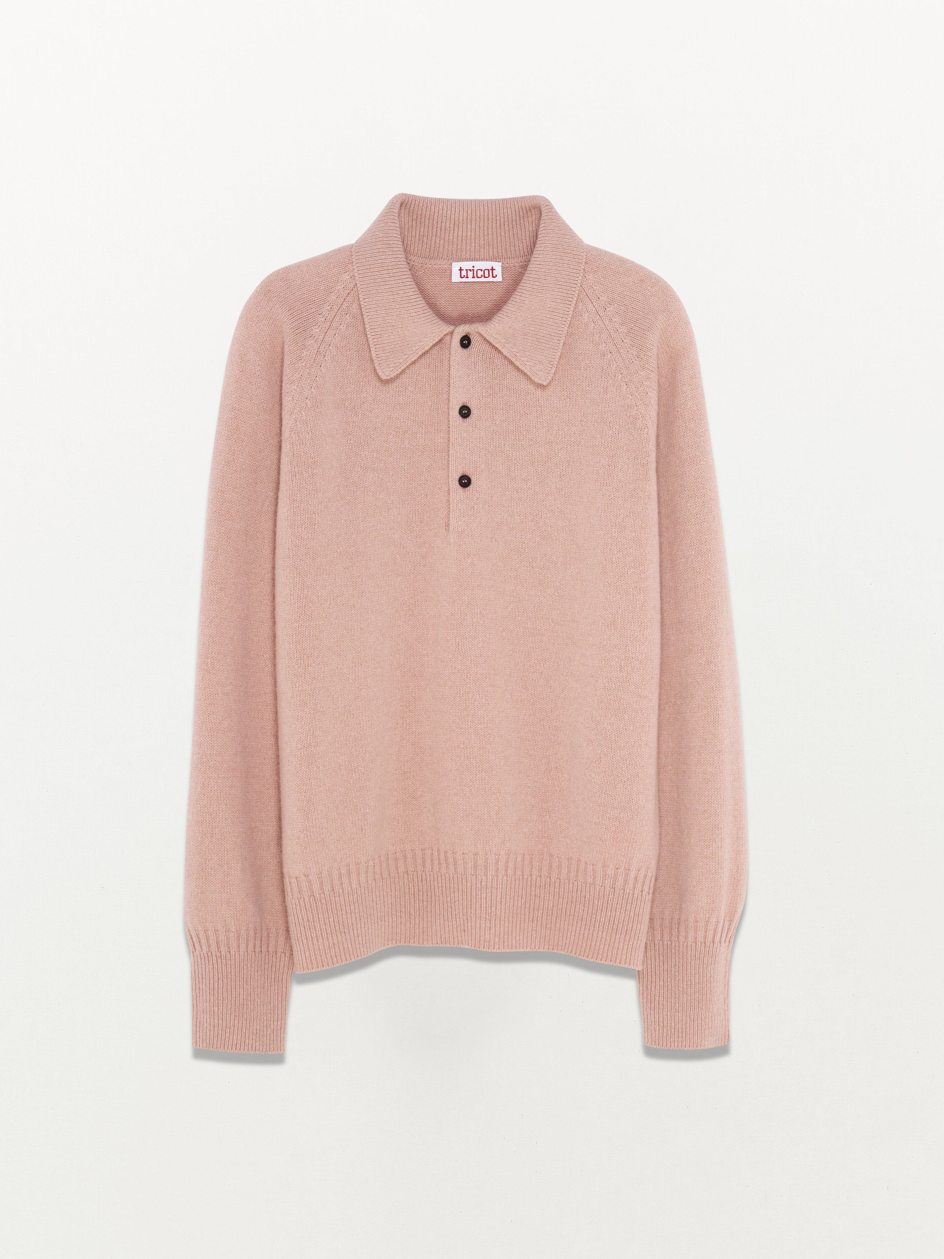 Men’s Pink Recycled Cashmere Polo