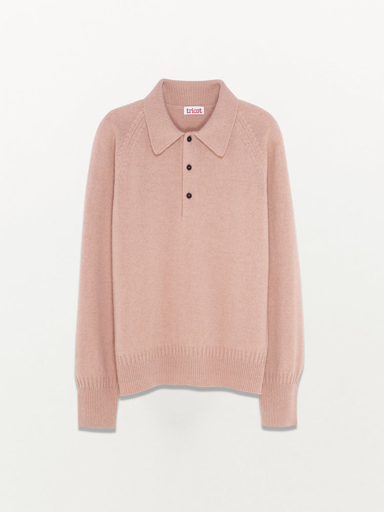 Women’s Pink Recycled Cashmere Polo
