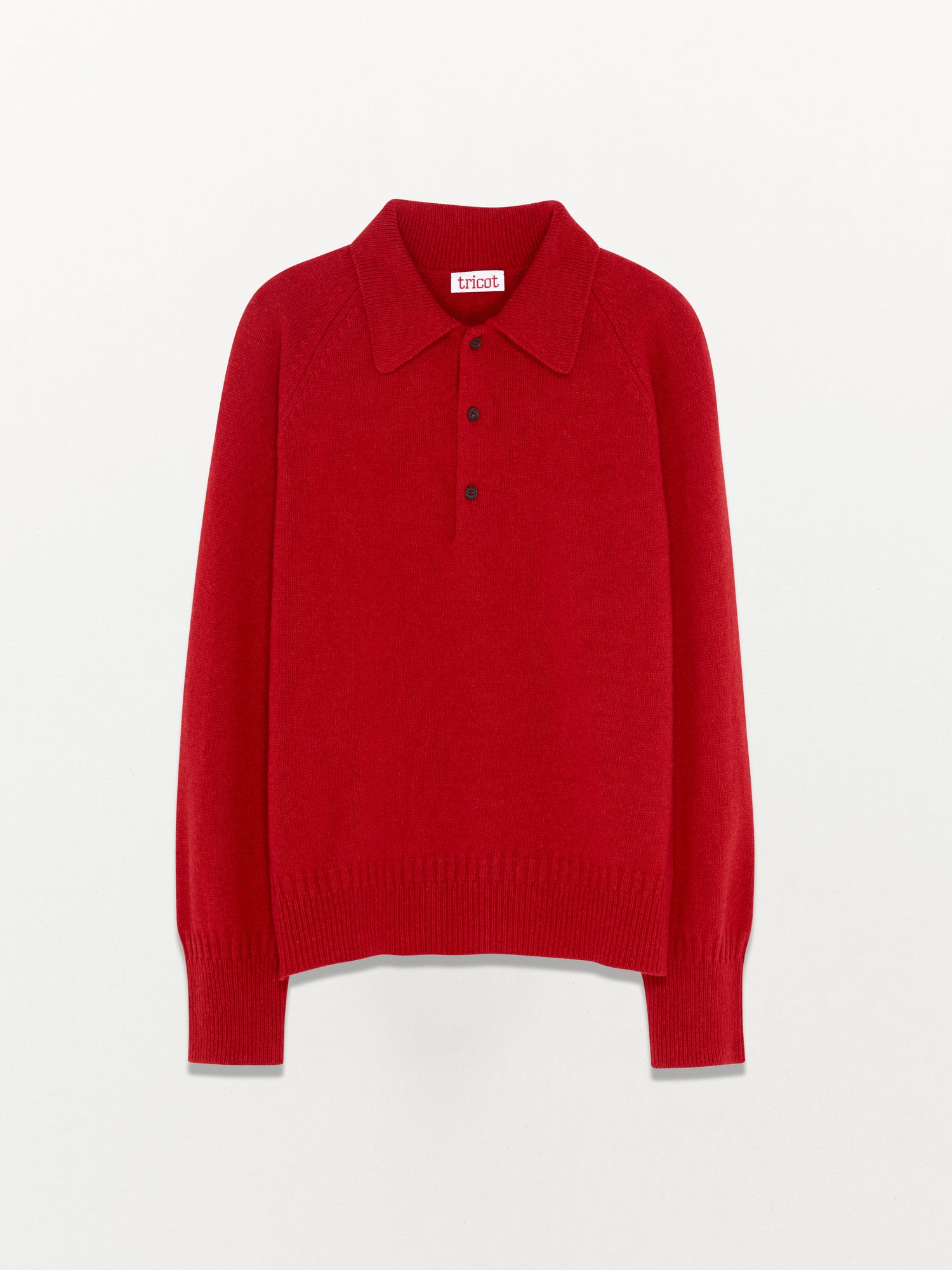 Women’s Red Recycled Cashmere Polo