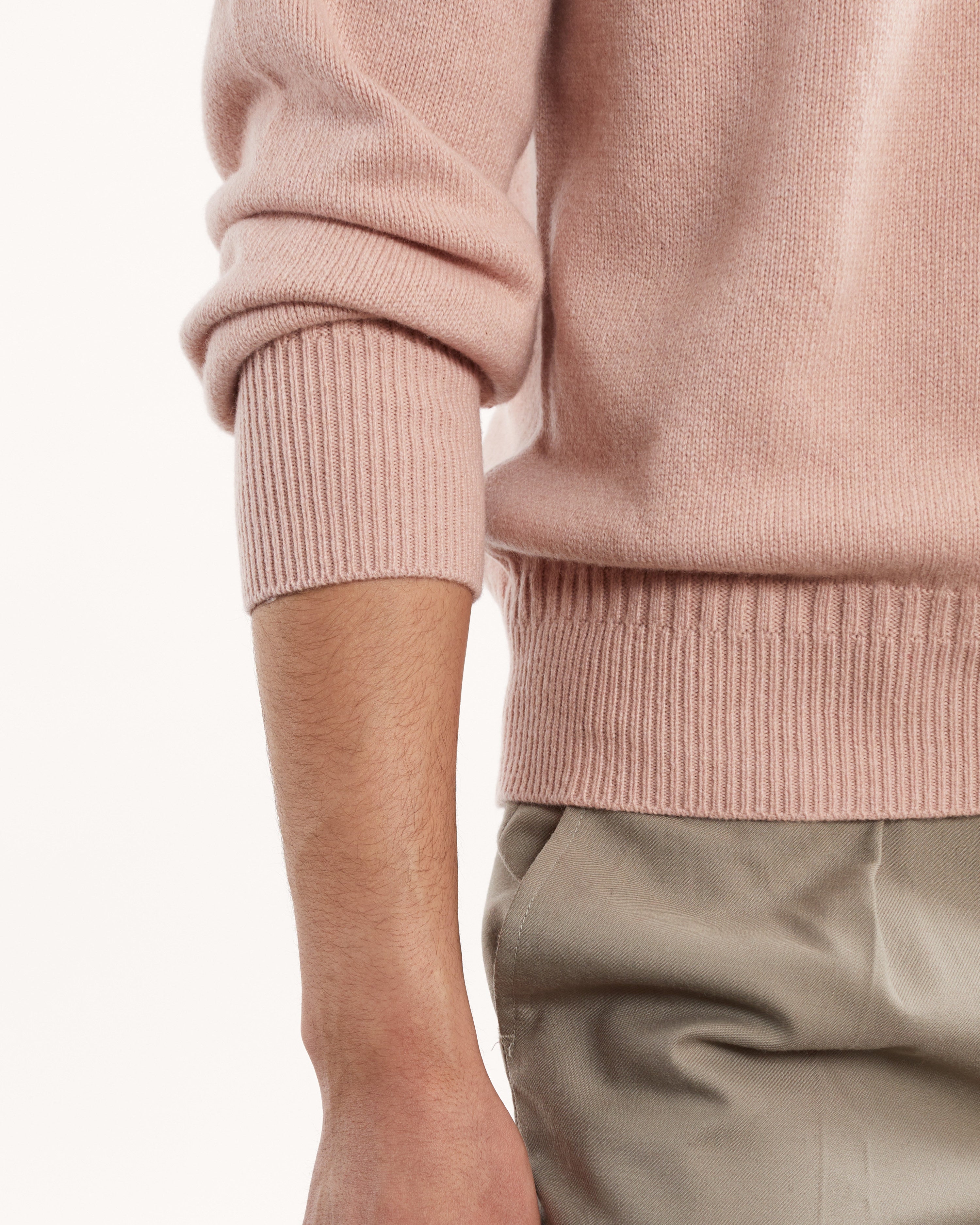 Men’s Pink Recycled Cashmere Polo