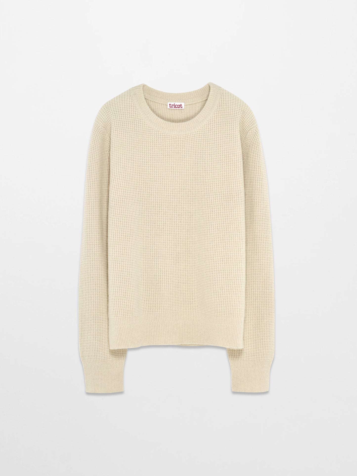 Men’s Off White Recycled Cashmere & Wool Crewneck