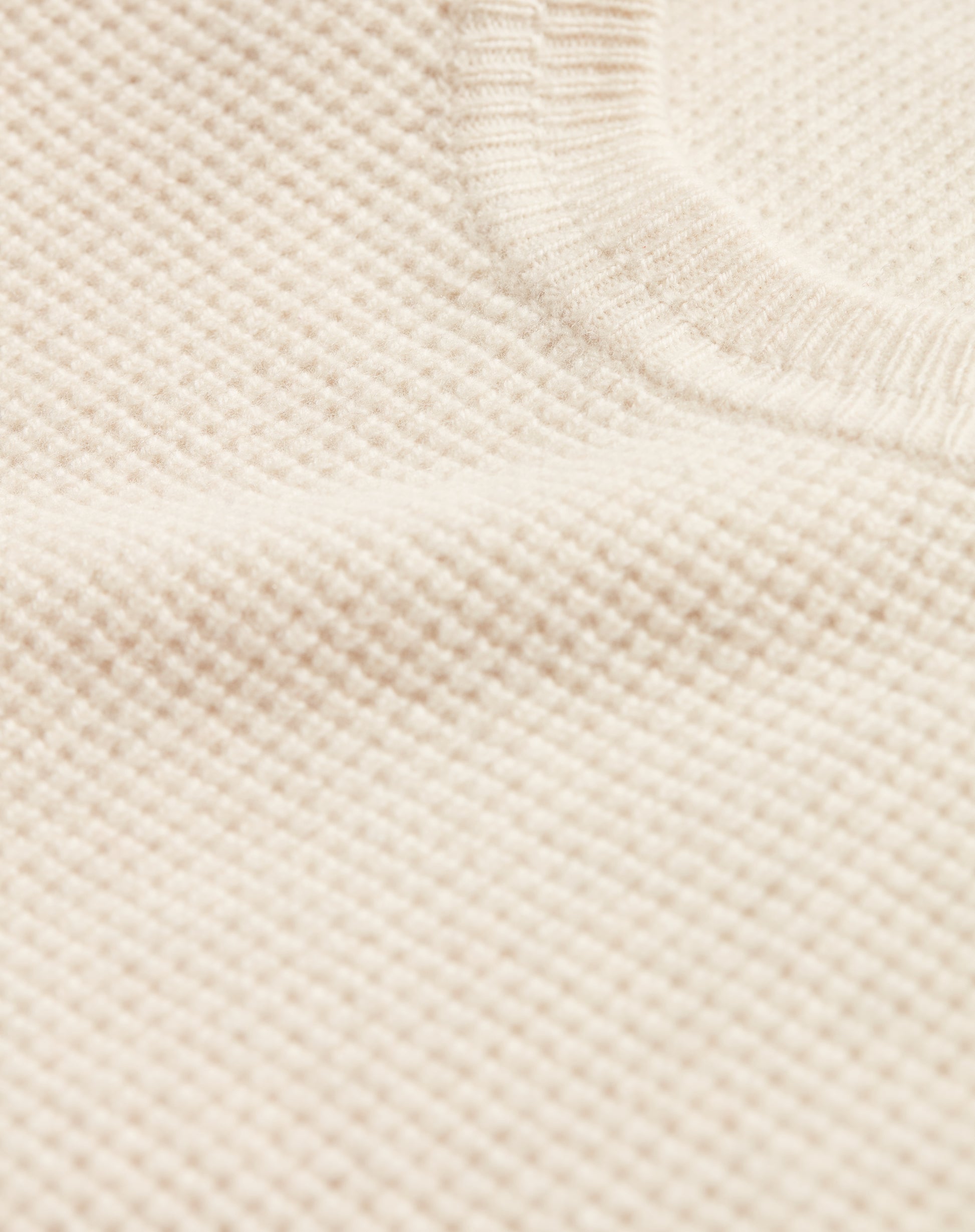 Men’s Off White Recycled Cashmere & Wool Crewneck